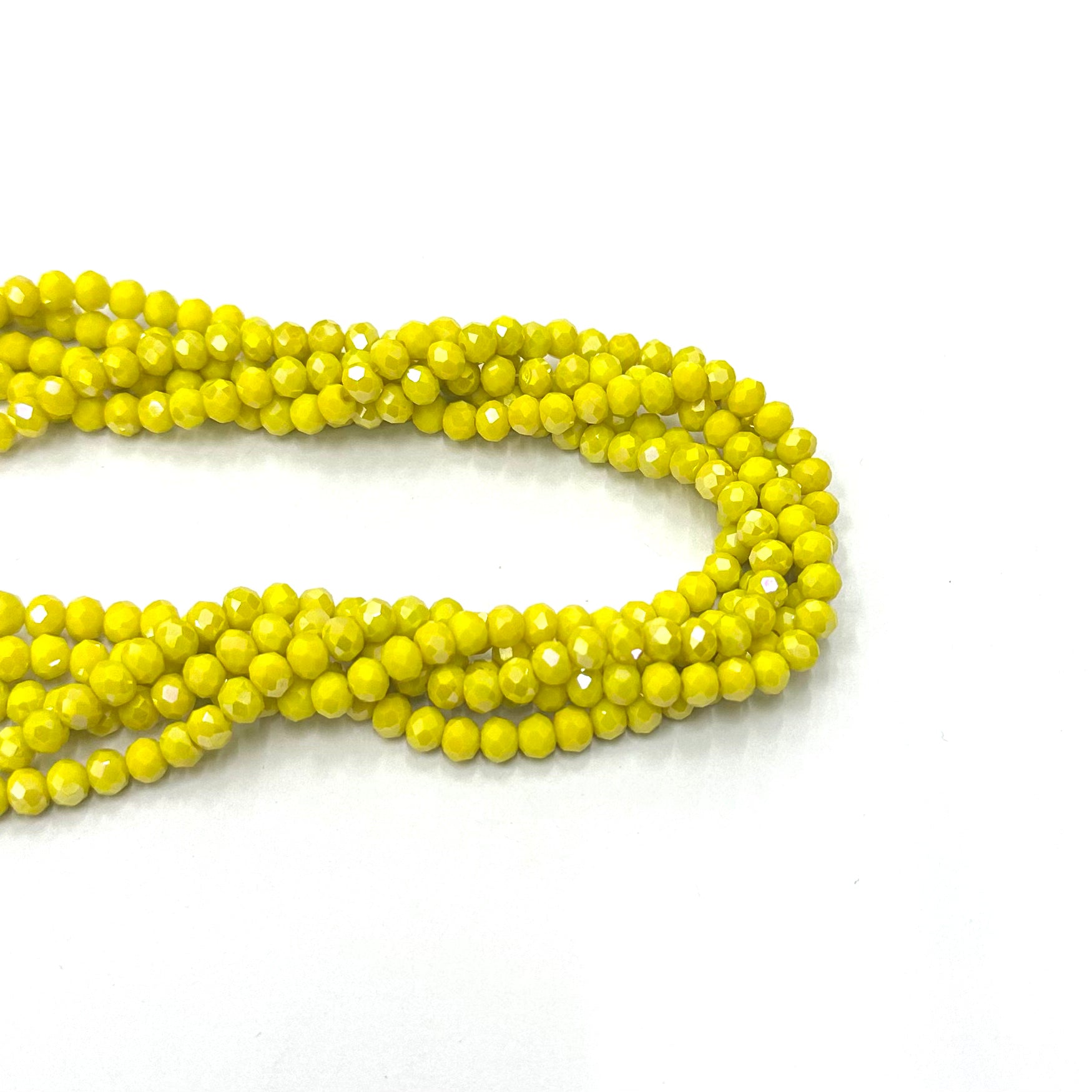 Cristal chato | 6MM | Tornasol Matte Amarillo