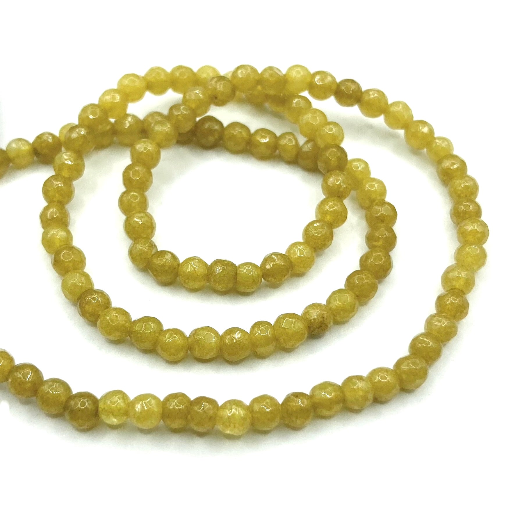 Agata Facetada | 3mm | Verde OLIVA