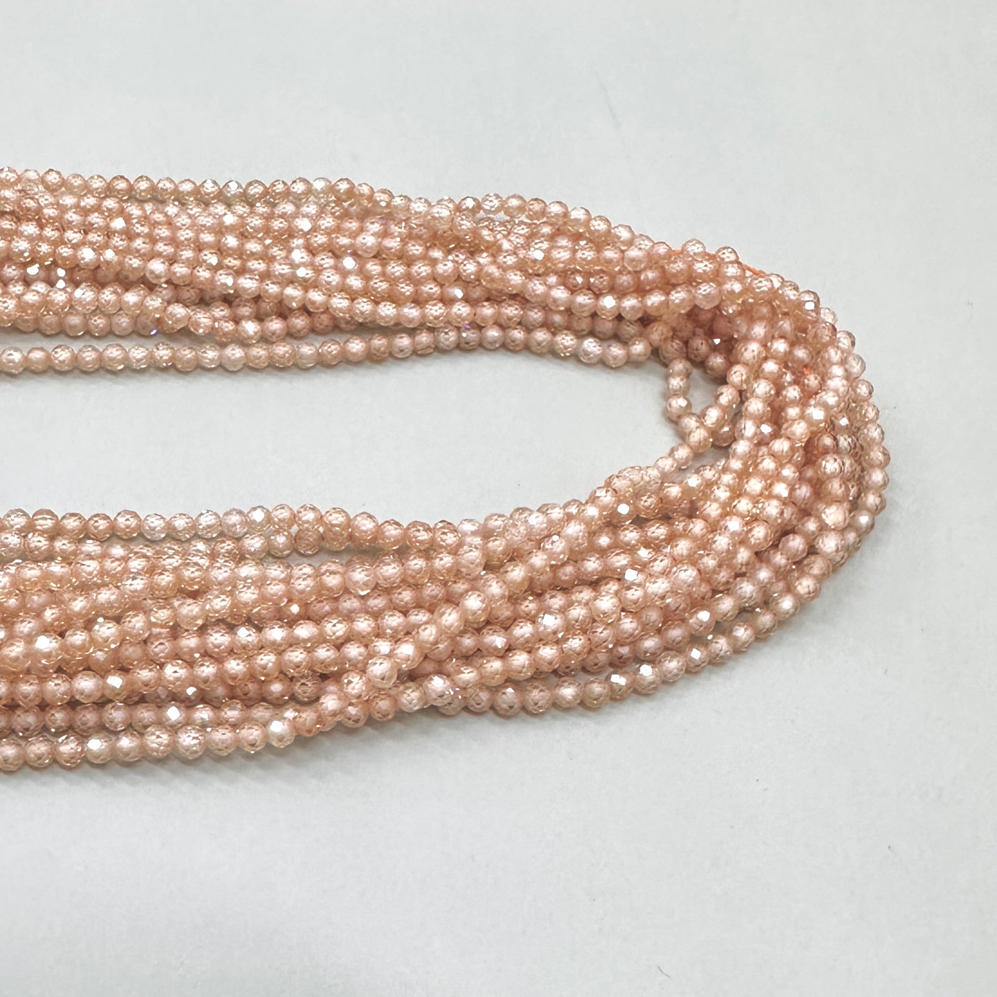 CIRCONITA MICROFACETADA | BEIGE | 3MM