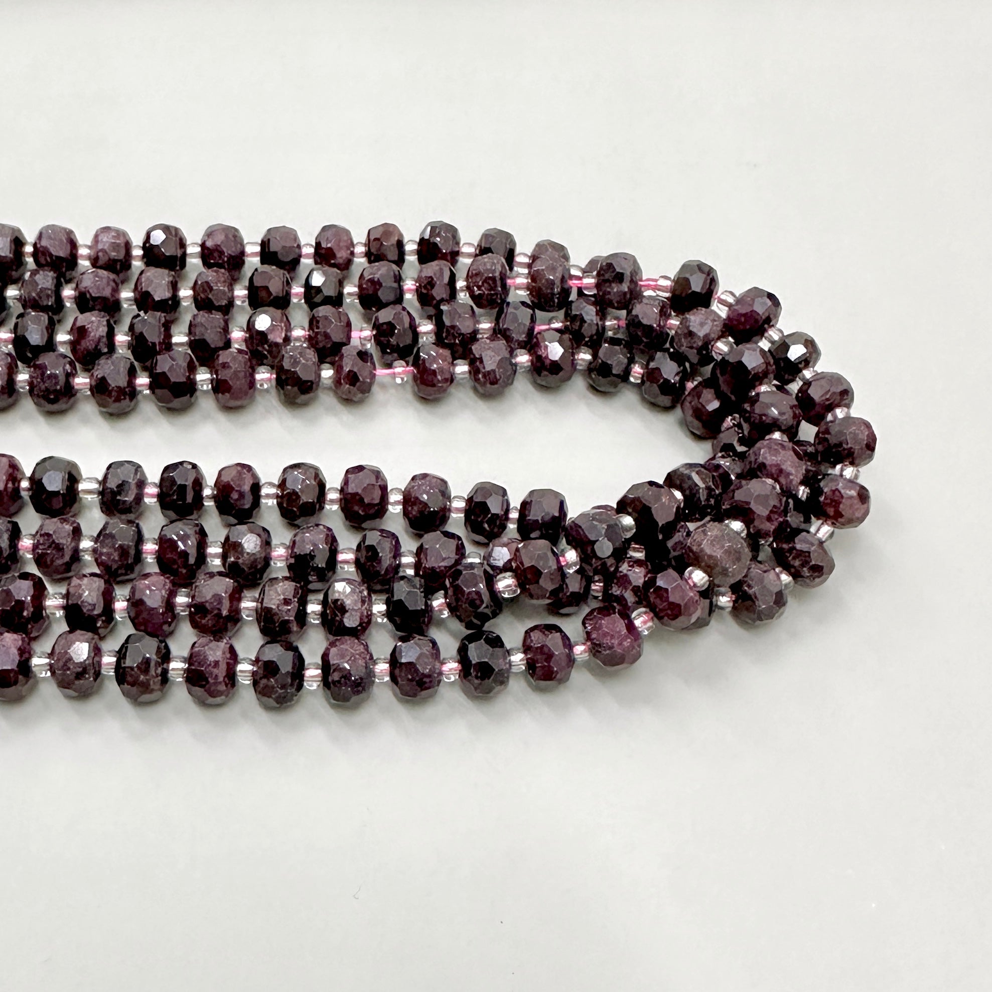 PIEDRA RONDELL FACETADA | GRANATE