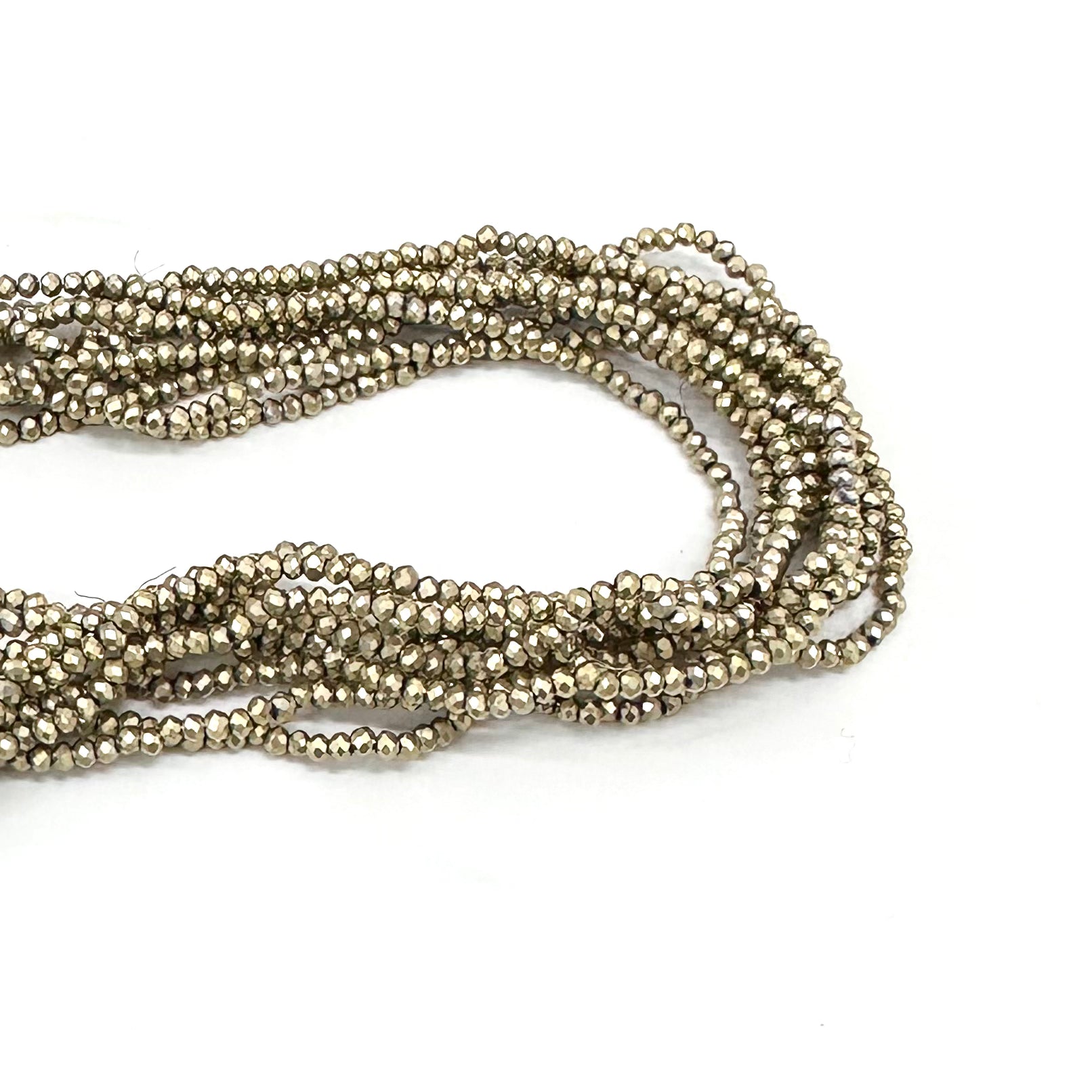 CRISTAL CHATO | 2.3MM | DORADO METALICO