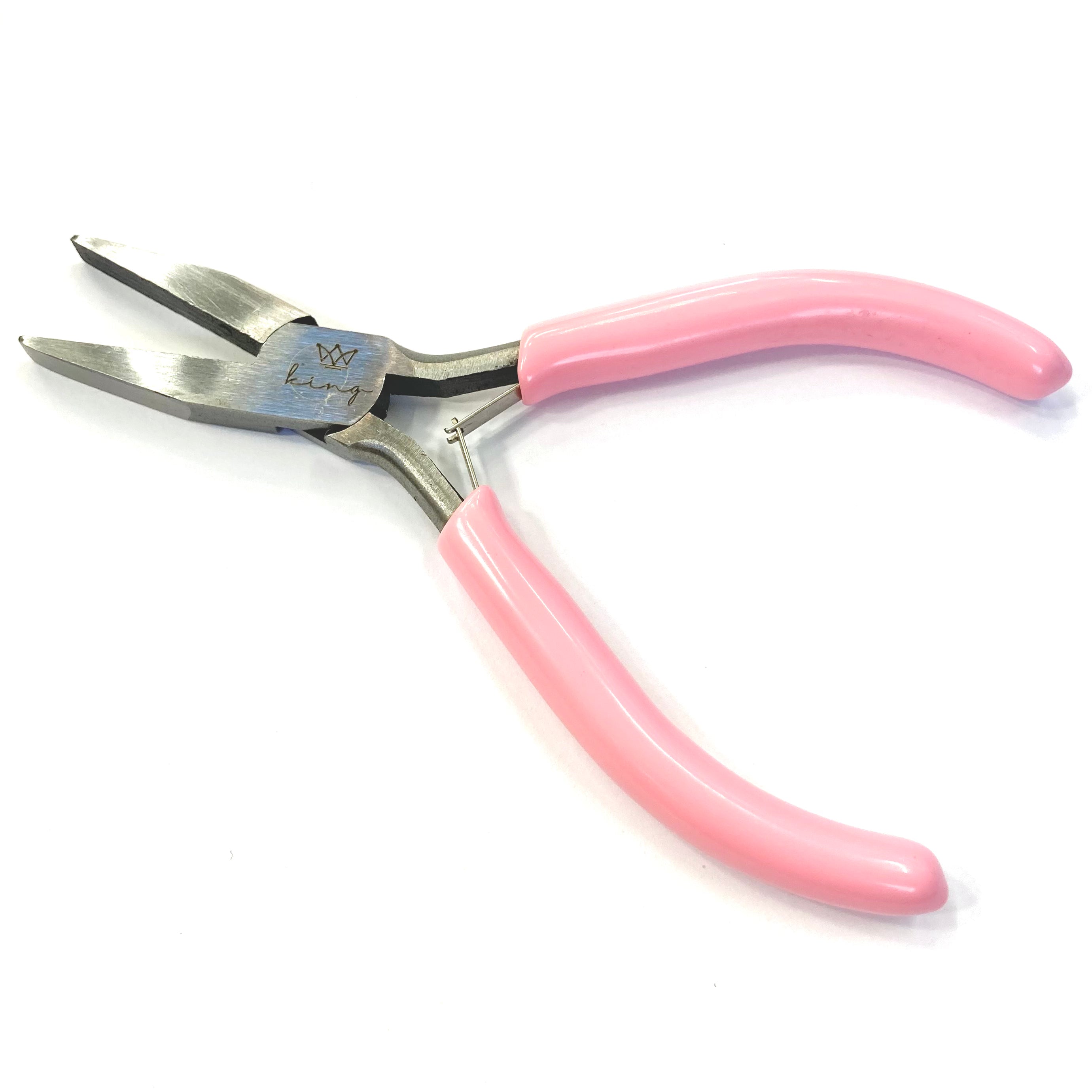 Alicate Rosa Punta Plano Cuadrado | 12cm (15-4J)