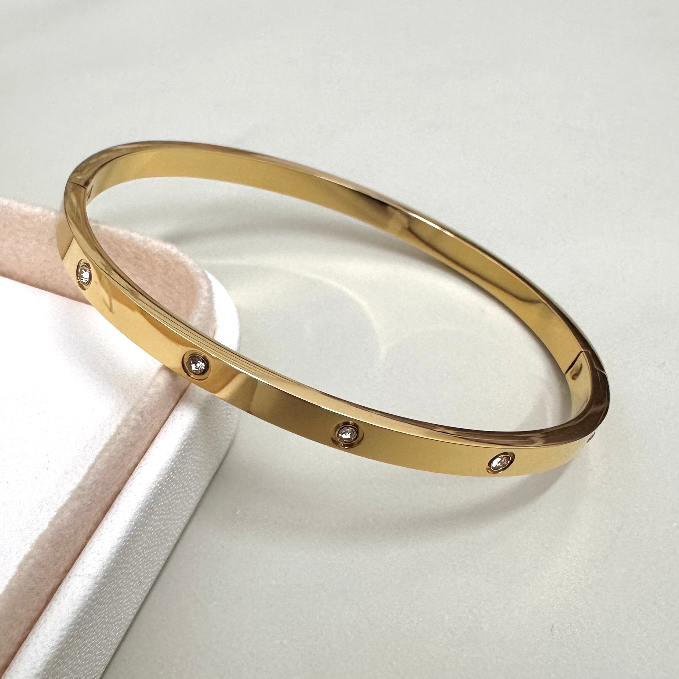 PULSERA RIGIDA | LISA 10 CIRCONES 4MM