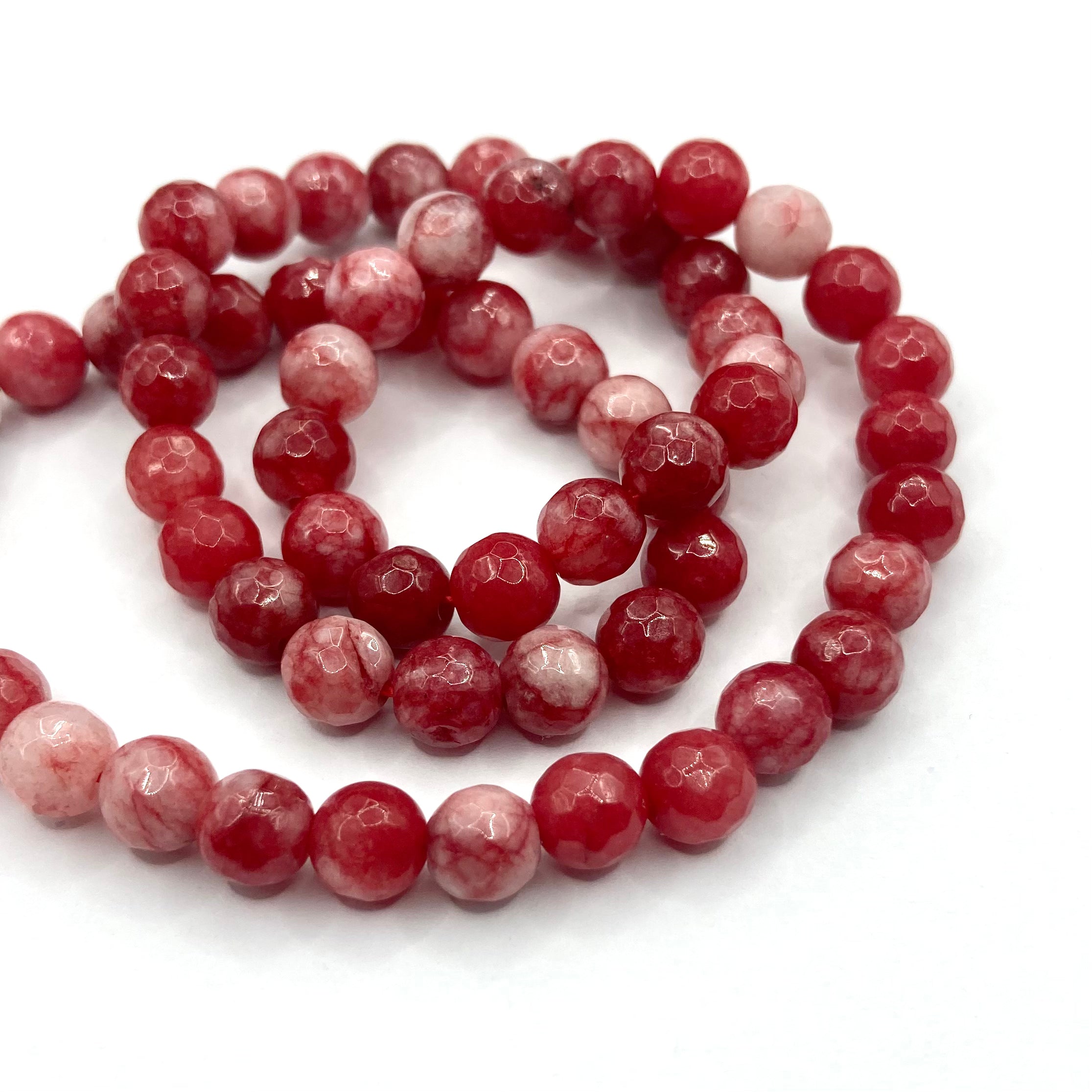 AGATA FACETADA | 6MM | FRUTILLA JASPEADO