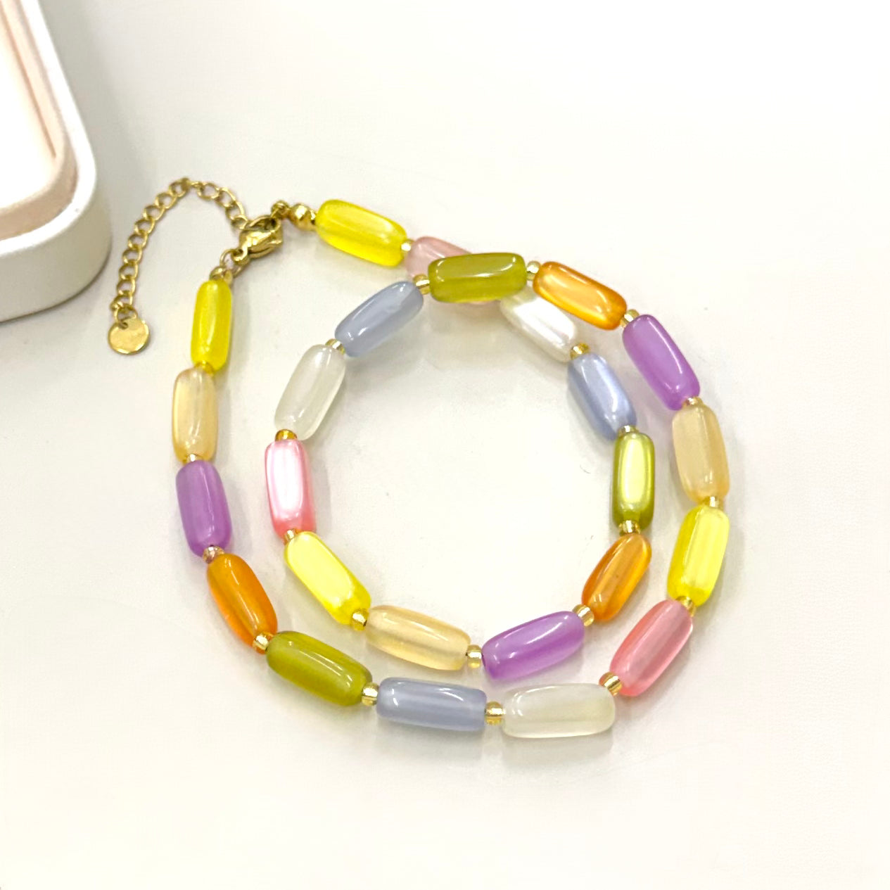 COLLAR OVALO ACRILICO | MULTICOLOR | LUNAM