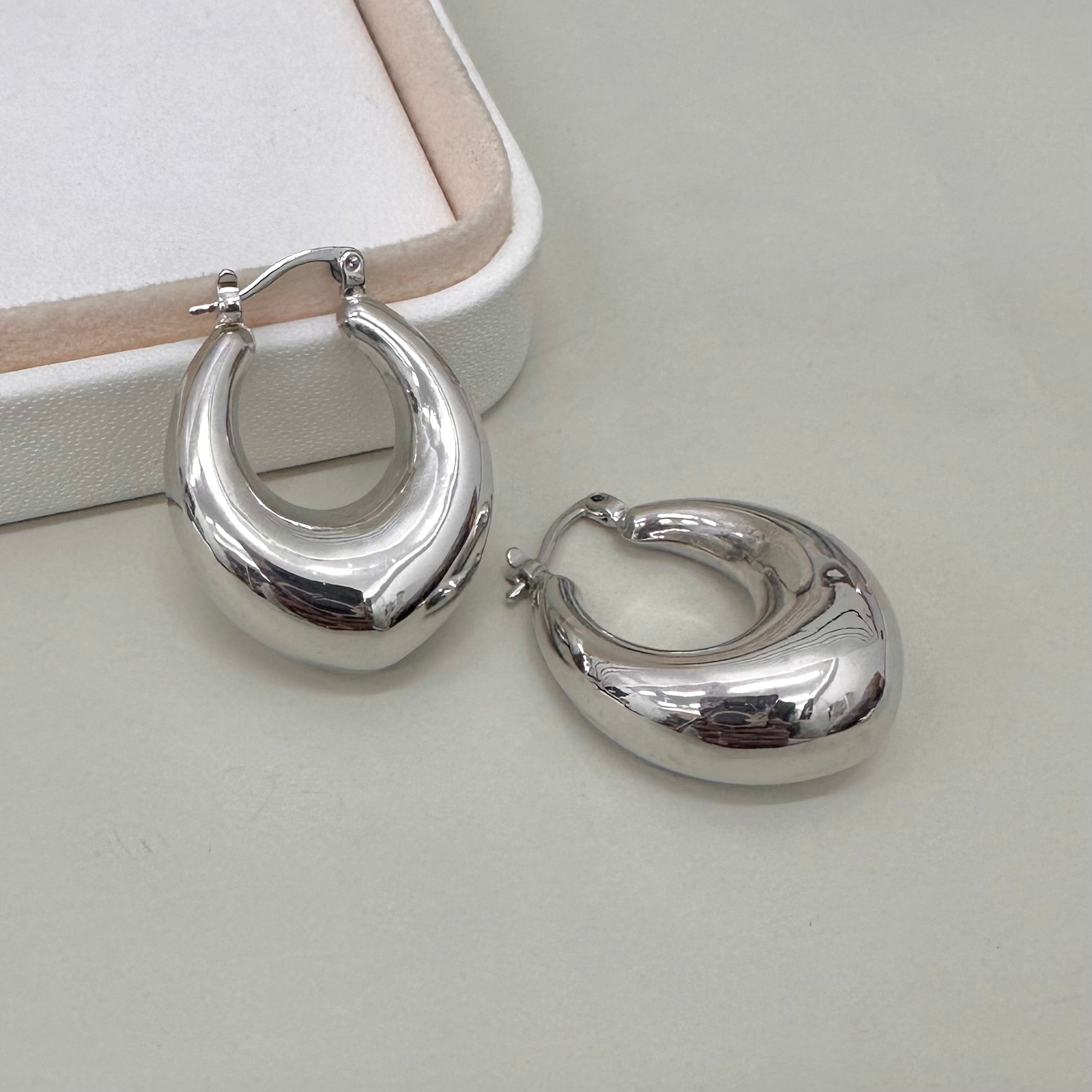 AROS BAÑO DE ORO | ARGOLLAS GRANDES | 34MM X 14MM