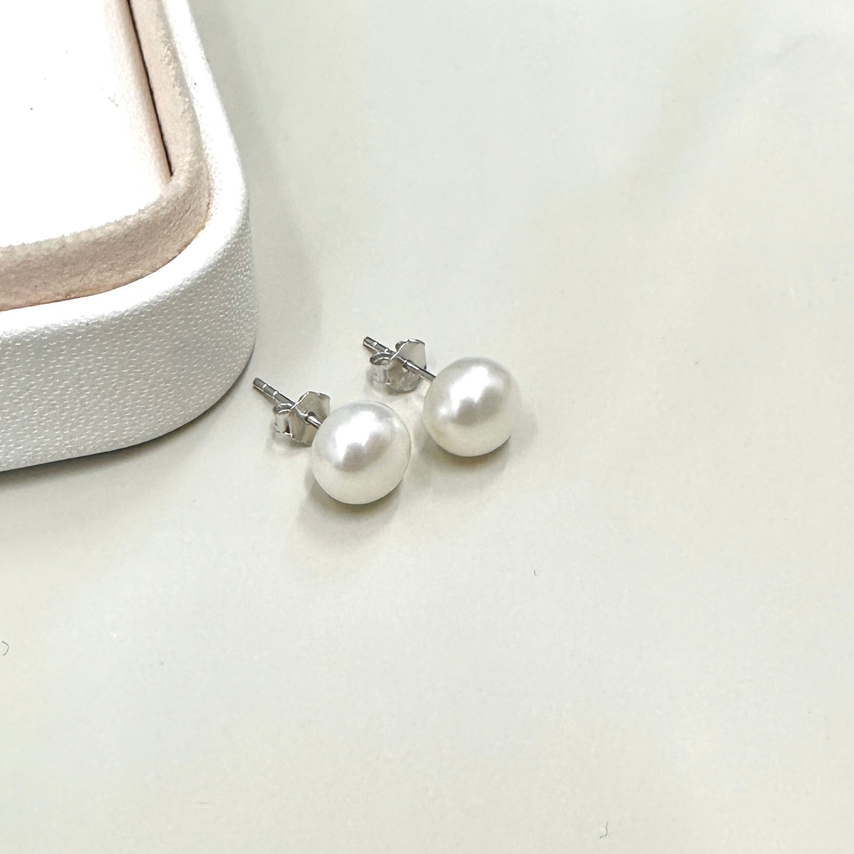AROS PERLA DE RIO | 7.5-8MM | PLATA 925