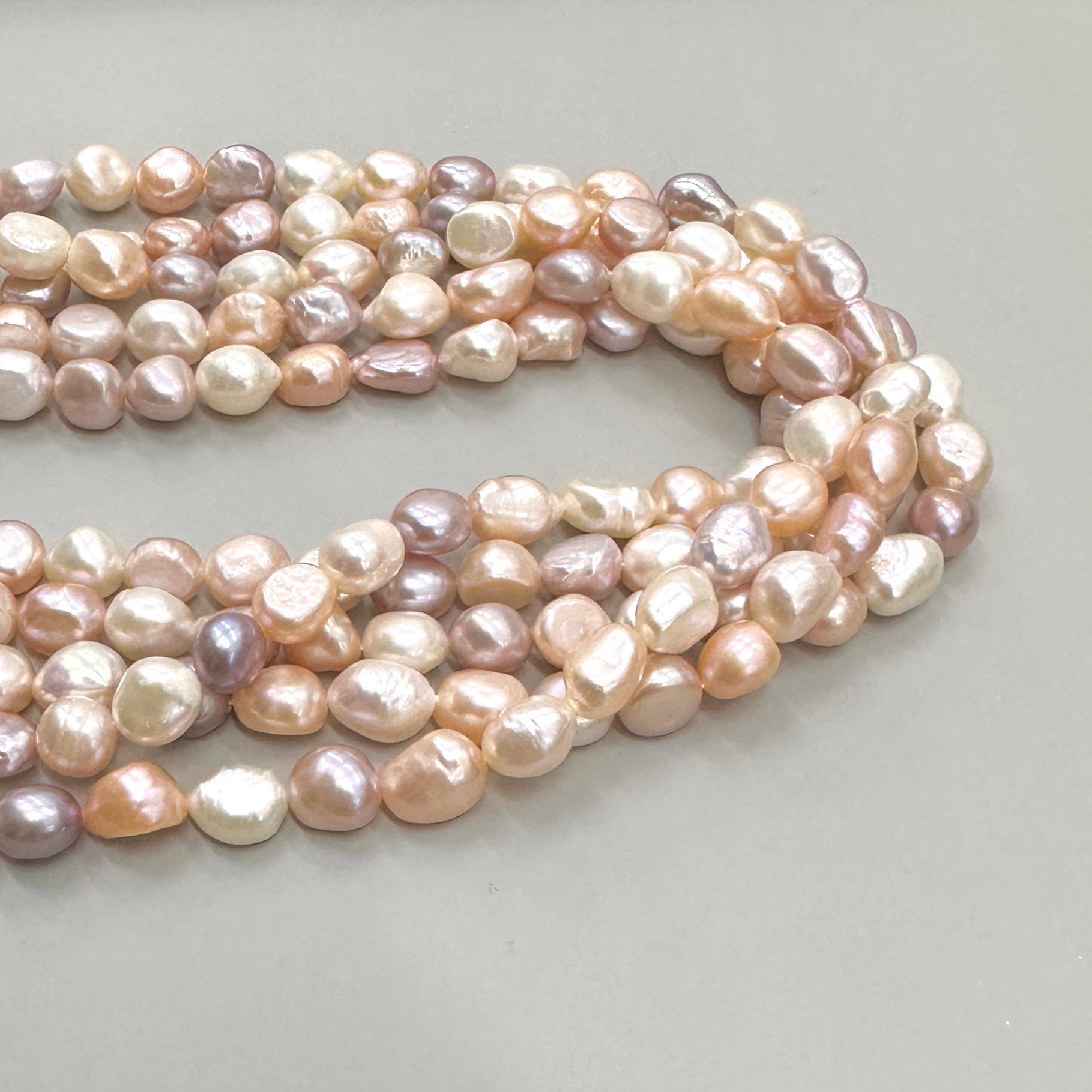 PERLA DE RIO IRREGULAR ALARGADA | MIX COLORES | 8MM