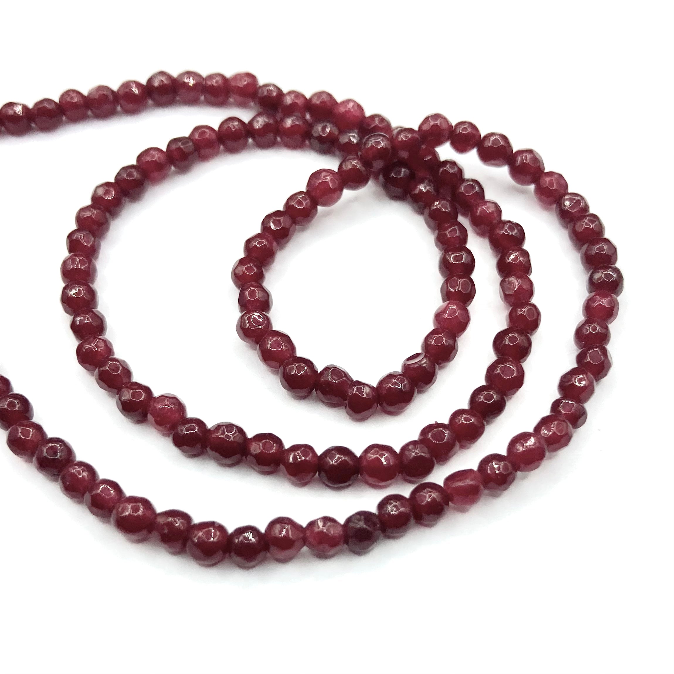 Agata Facetada | 3mm | Burdeo