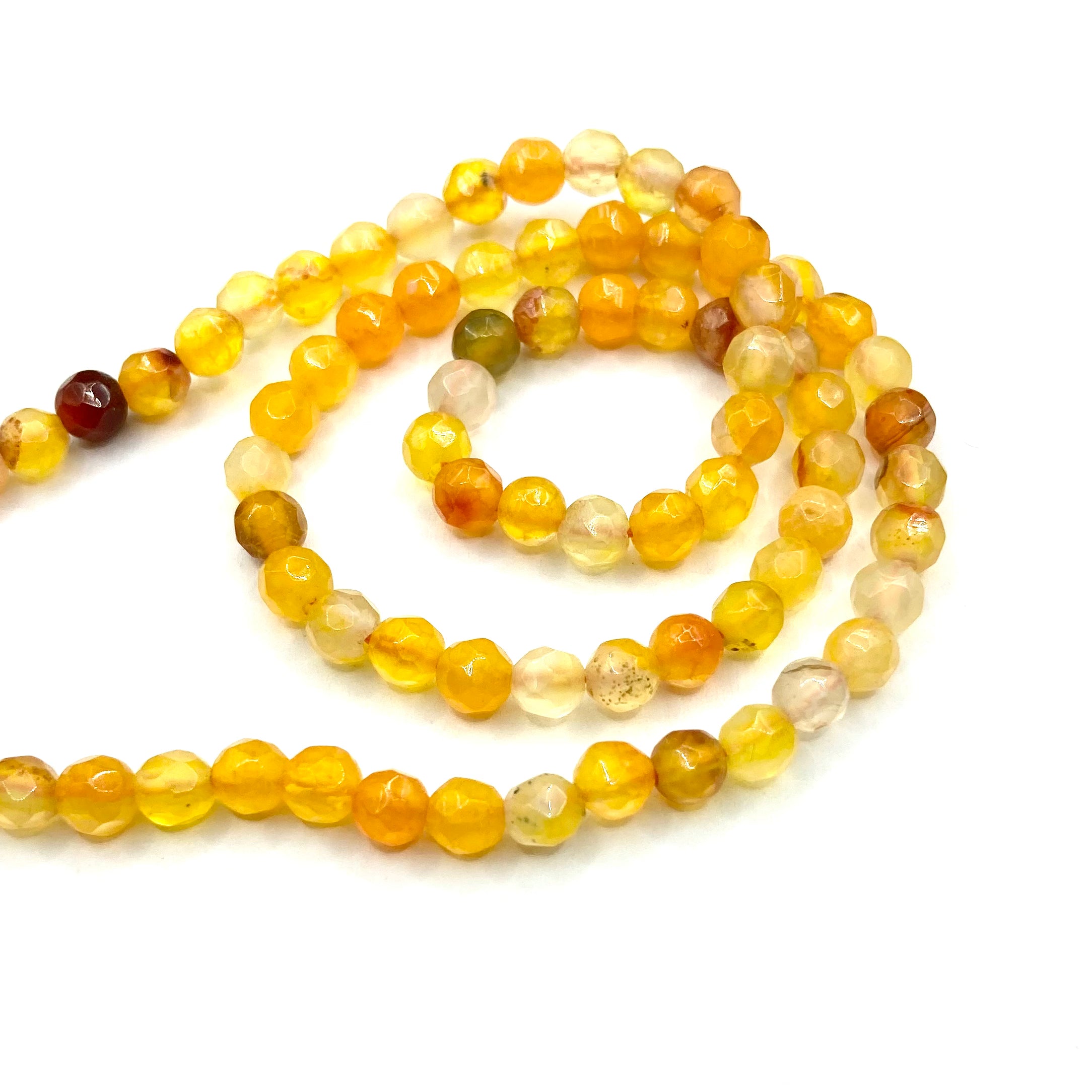 Agata Facetada| Amarillo matizado