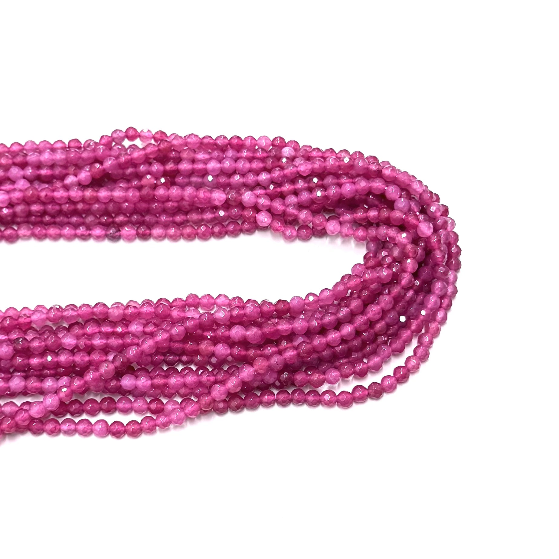 AGATA FACETADA | 4.5MM | FUCSIA INTENSO MATIZADO