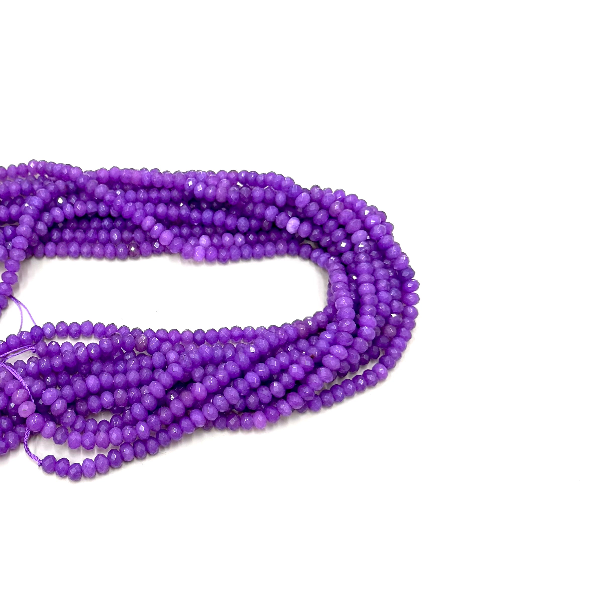 AGATA FACETADA RONDELL | 6MM | VIOLETA