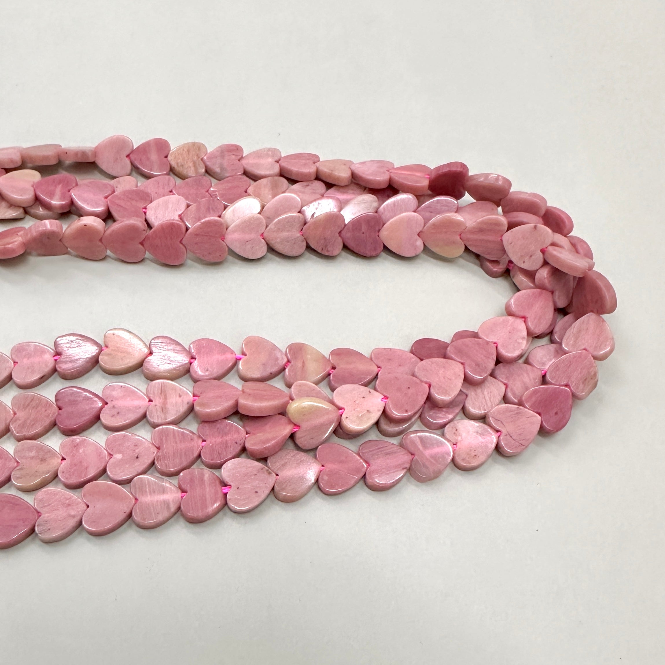 CORAZON PLANO DE PIEDRAS | RODOCROSITA | 8MM