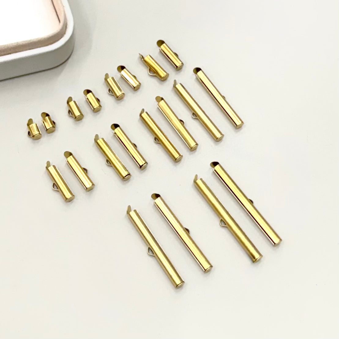 TERMINAL TUBO | BAÑO DE ORO 18K