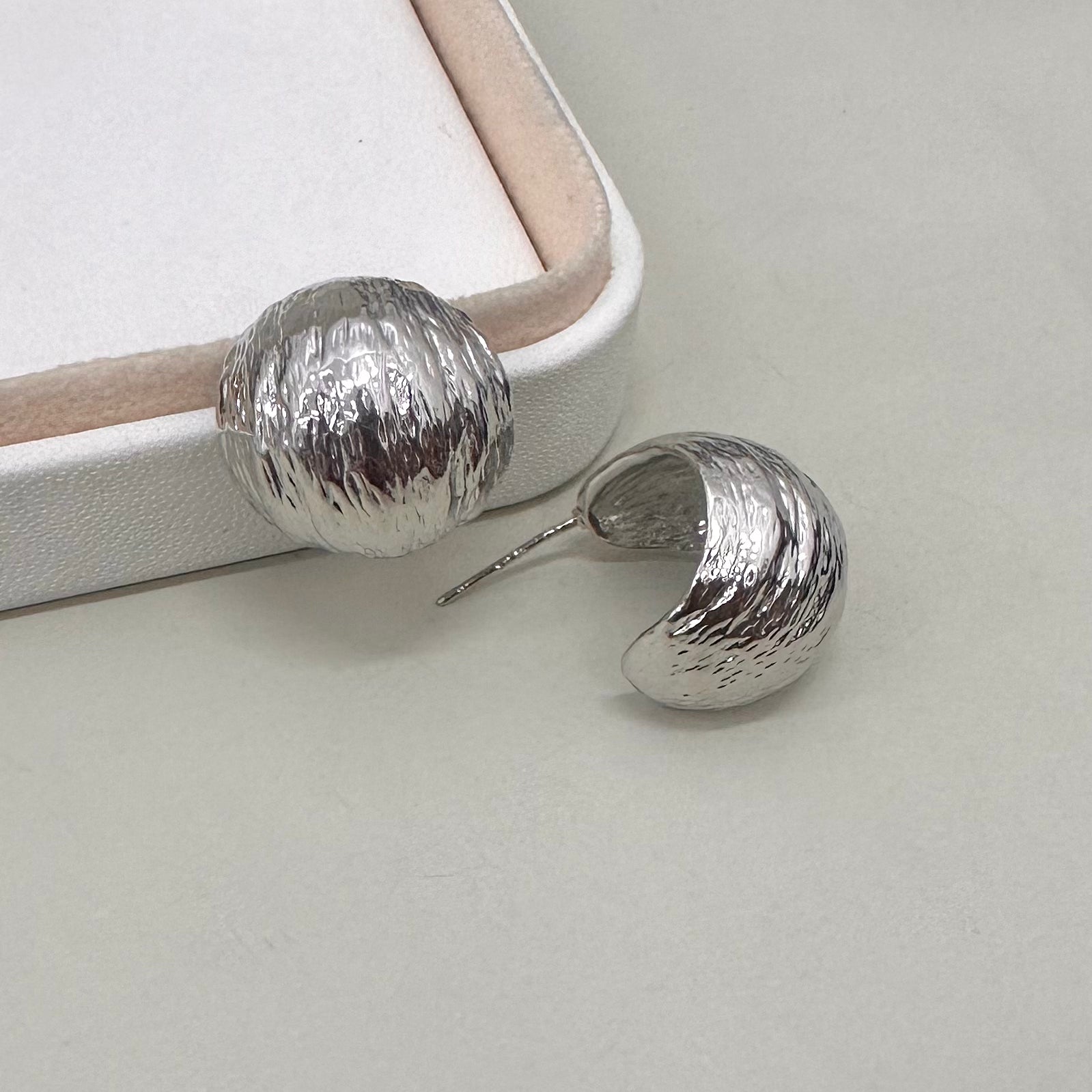 AROS BAÑO DE ORO | ARGOLLA TEXTURA | 23MM X 20MM