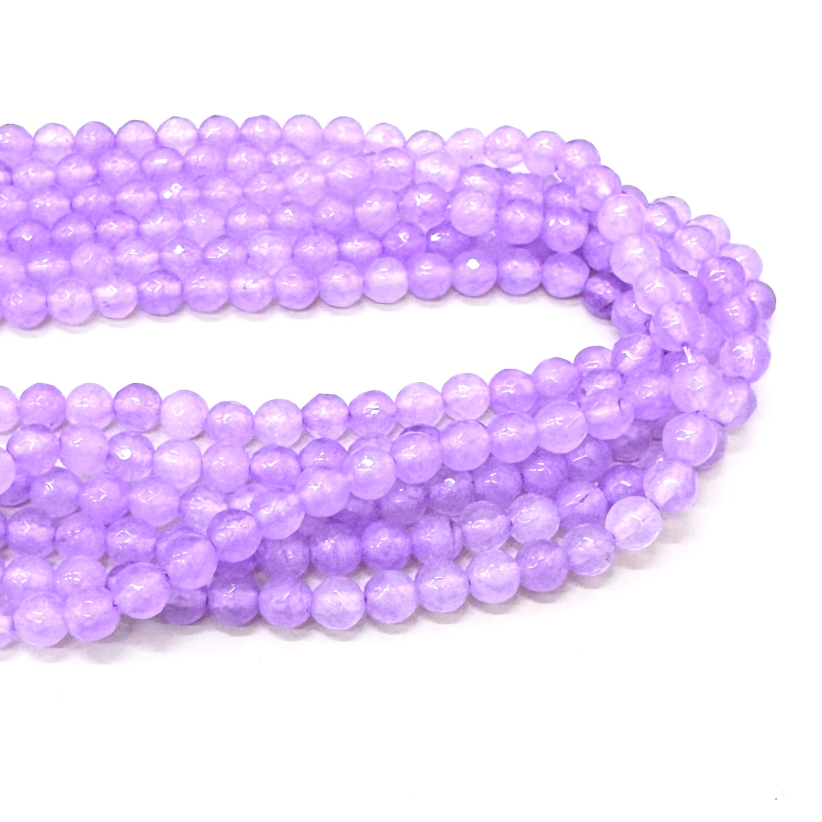 AGATA FACETADA | 6MM | LILA TRASLUCIDO MATIZADO