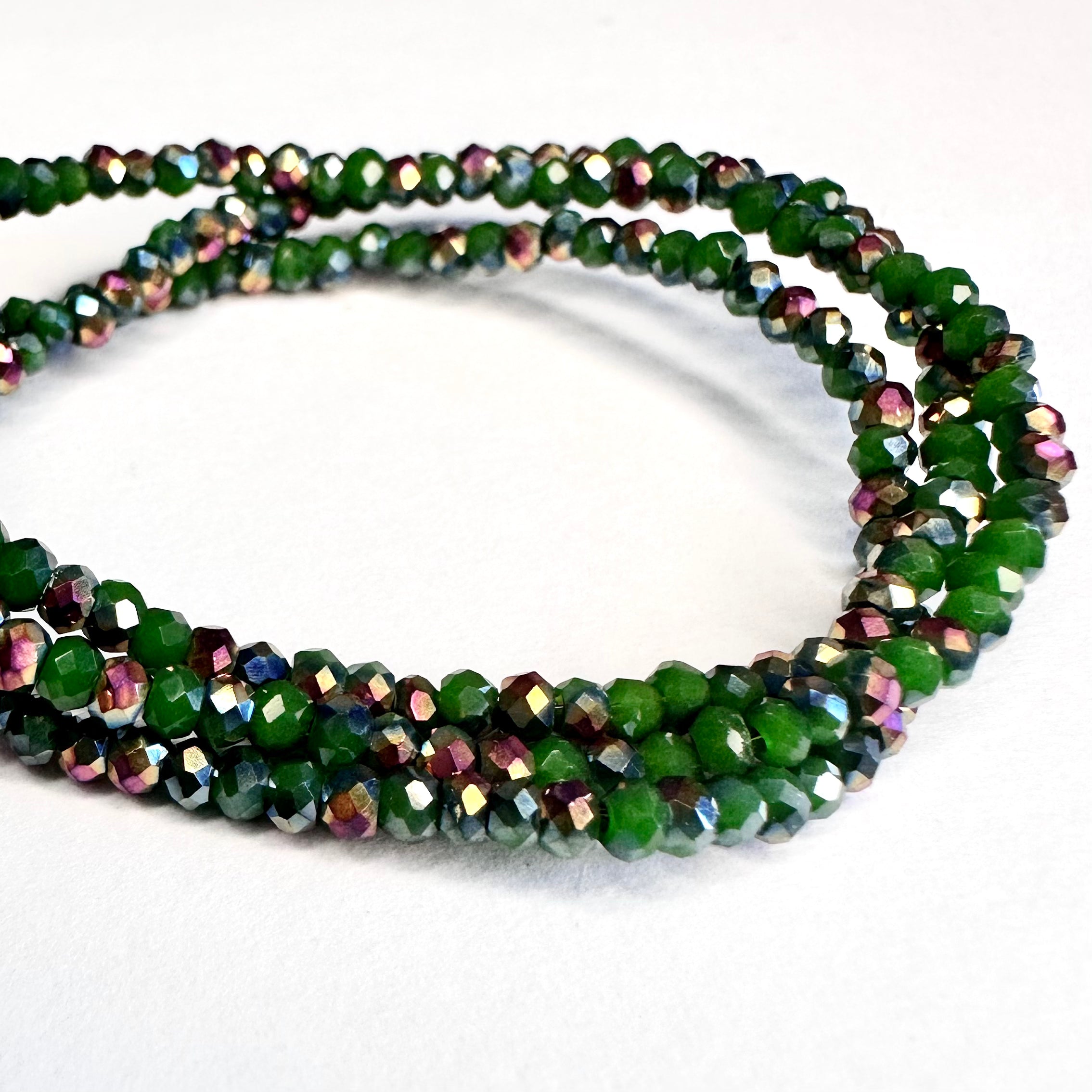 CRISTAL CHATO | BICOLOR VERDE PASTO RAINBOW