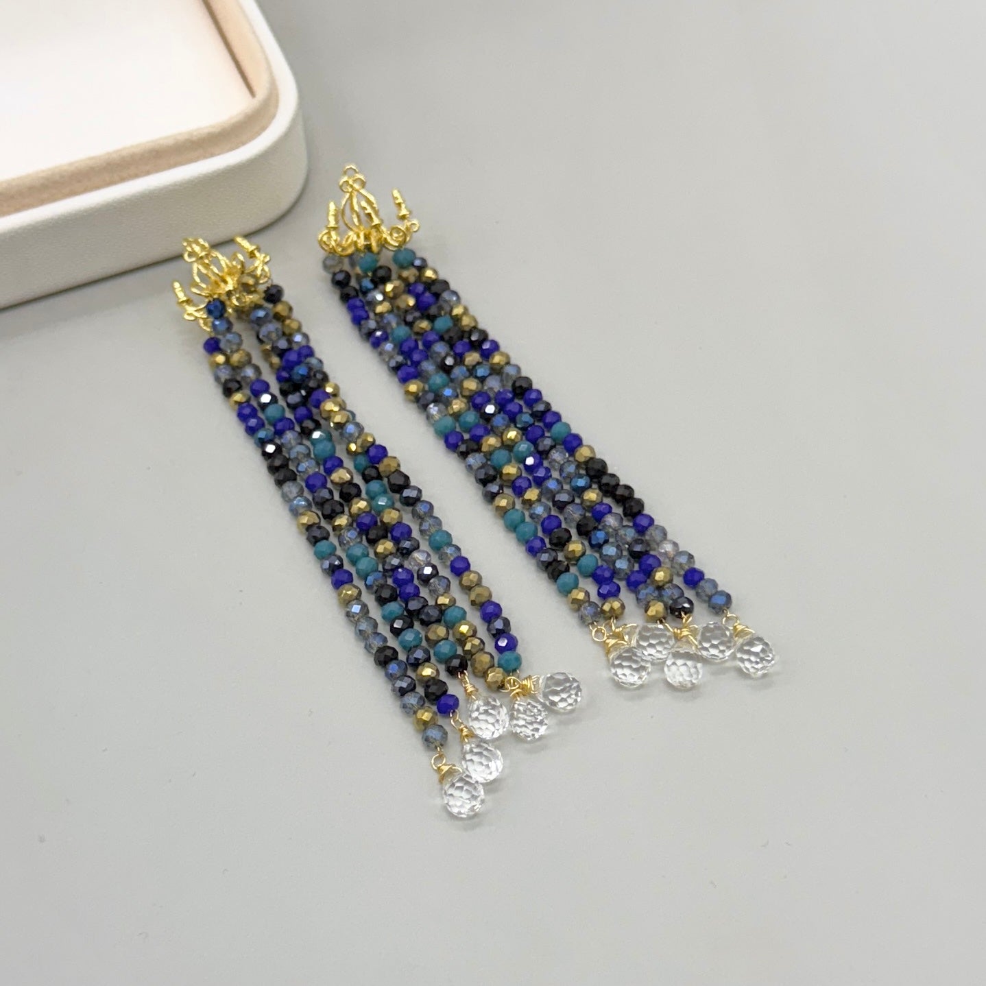 COLGANTE | CRISTALES MIX AZUL | 1 UND
