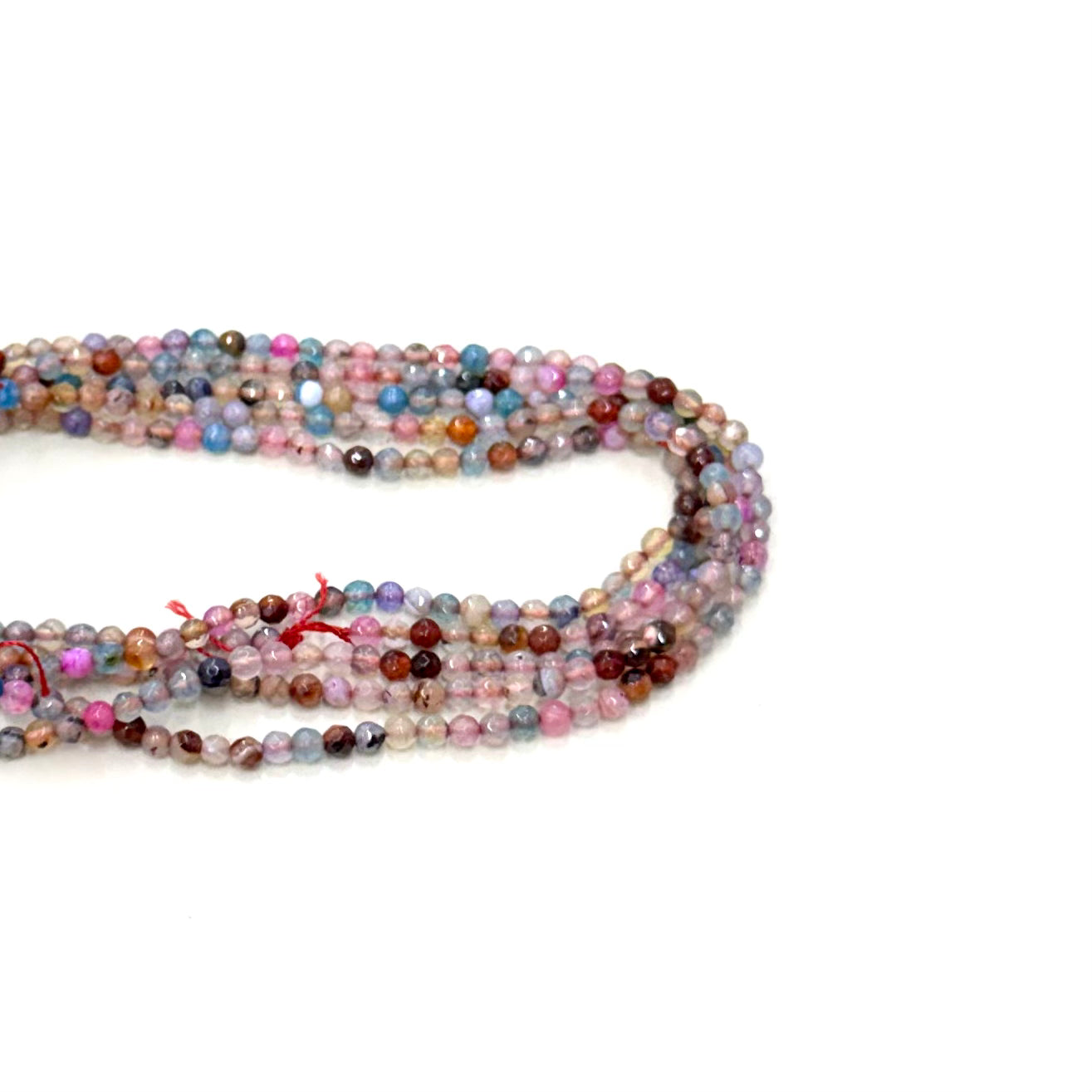 Agata Facetada | 4mm | MORADO Y CELESTE TRANSLUCIDO