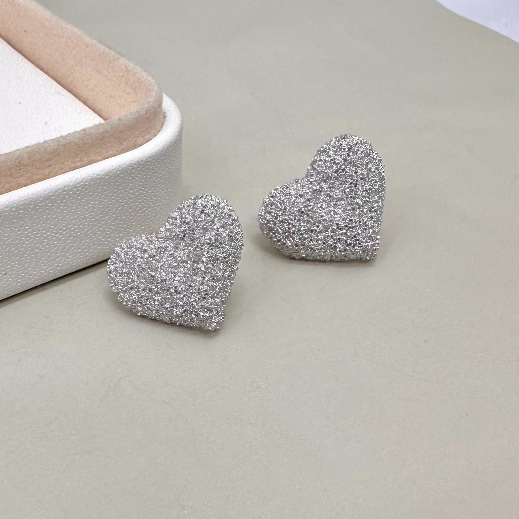 AROS BAÑO DE ORO | CORAZON DE AZUCAR | 20MM X 15MM