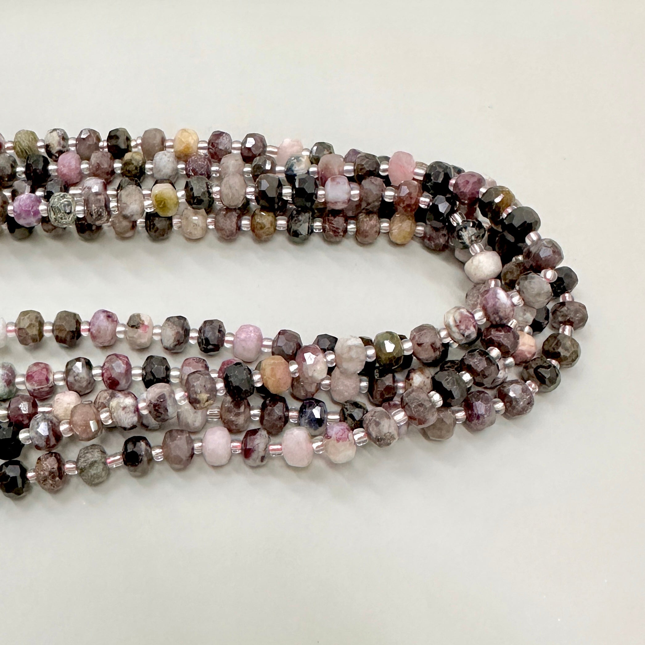 PIEDRA RONDELL FACETADA  | TURMALINA SANDIA