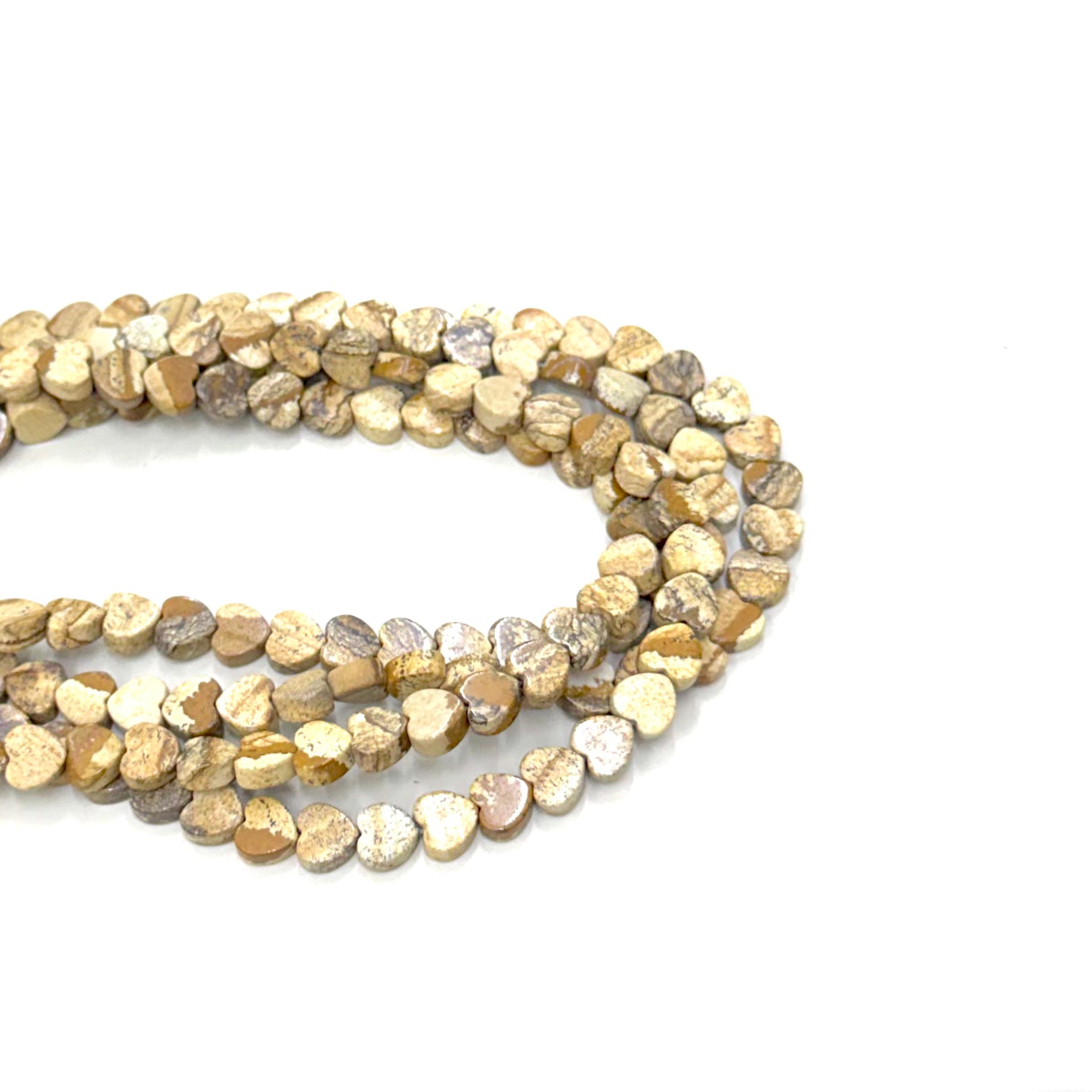 CORAZON PLANO | JASPE PAISINA | 10MM