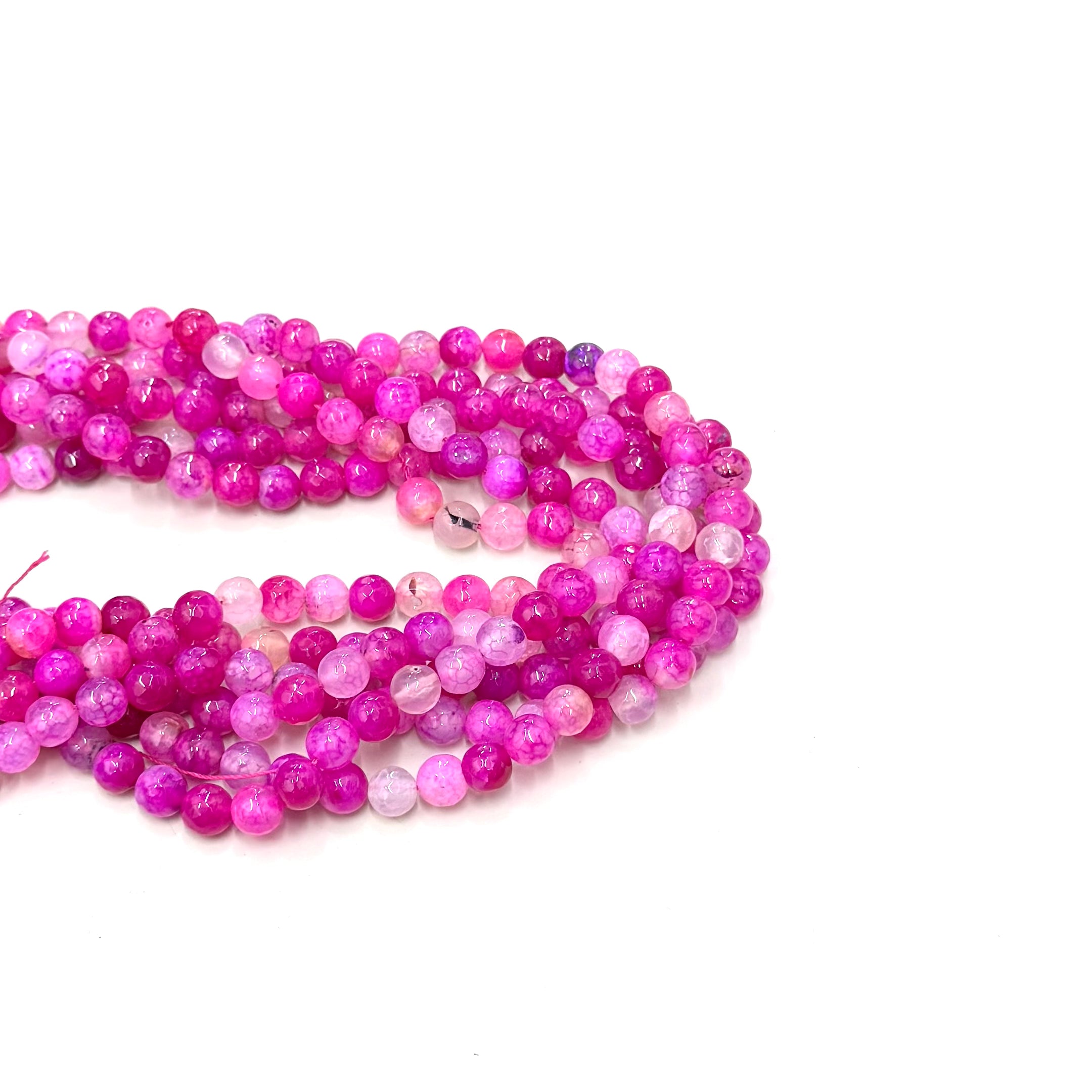 AGATA FACETADA | 8MM | FUCSIA MATIZADO