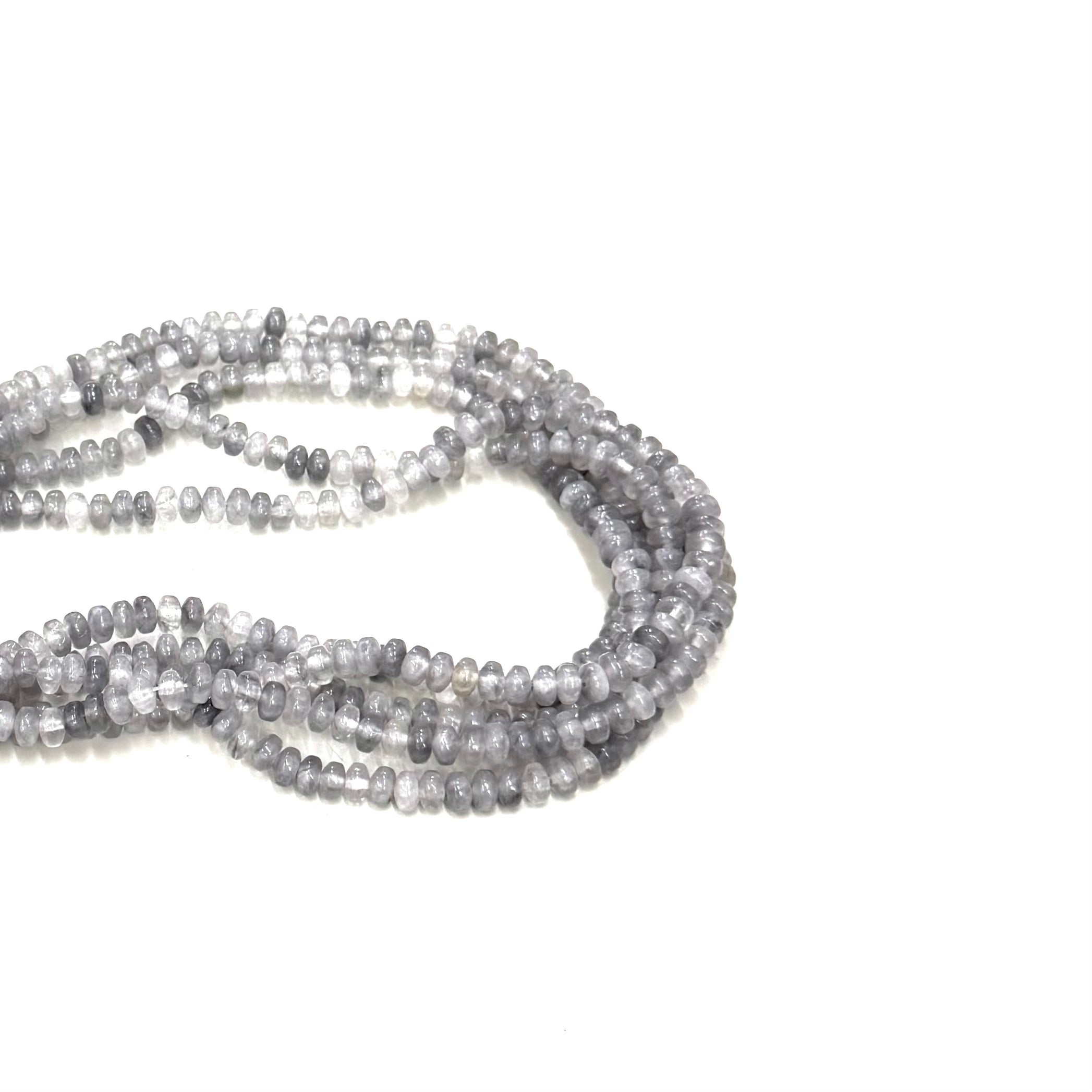 AGATA GRIS RONDELL LISO 6MM