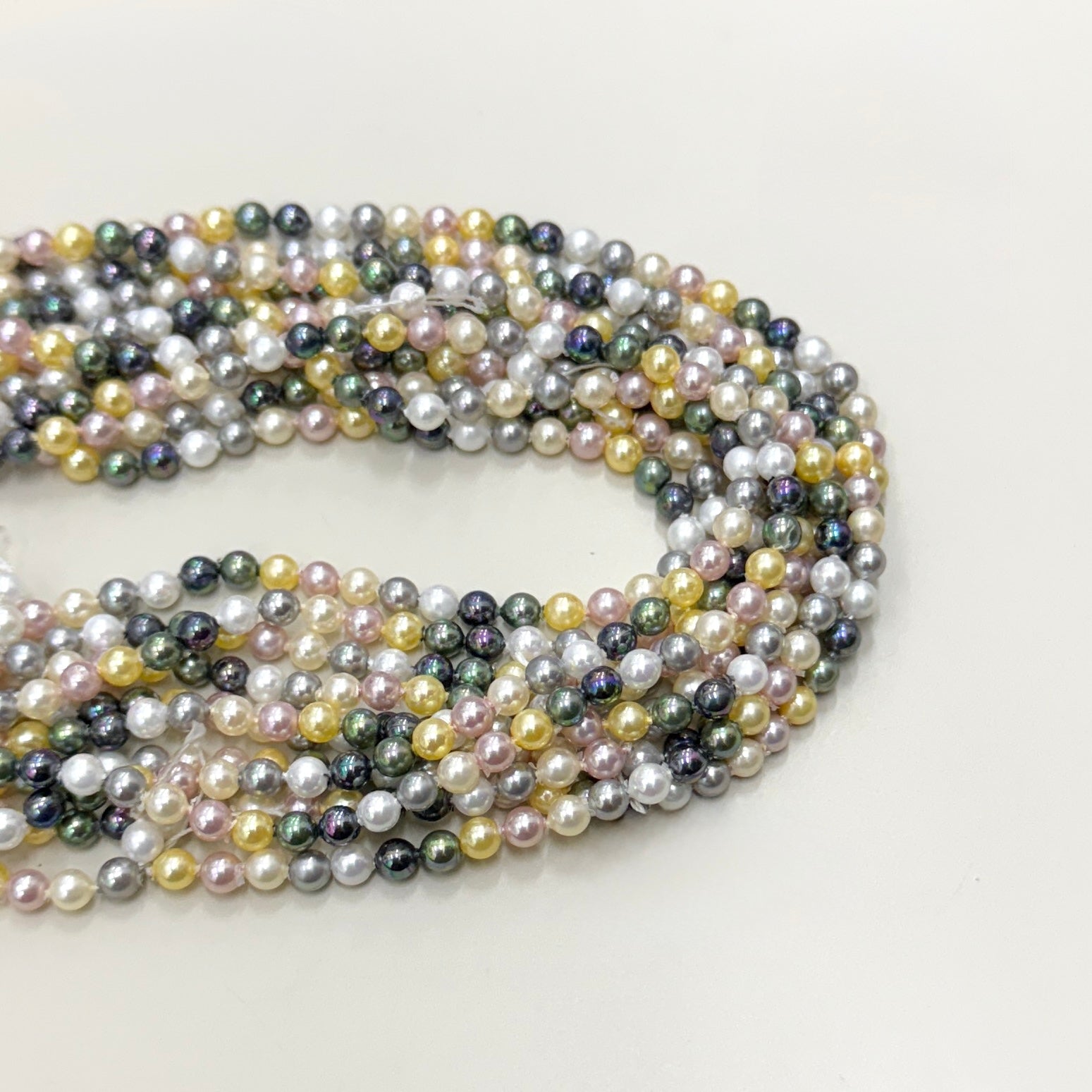 PERLA SHELL | 4MM | MIX VERDE ROSA AMARILO