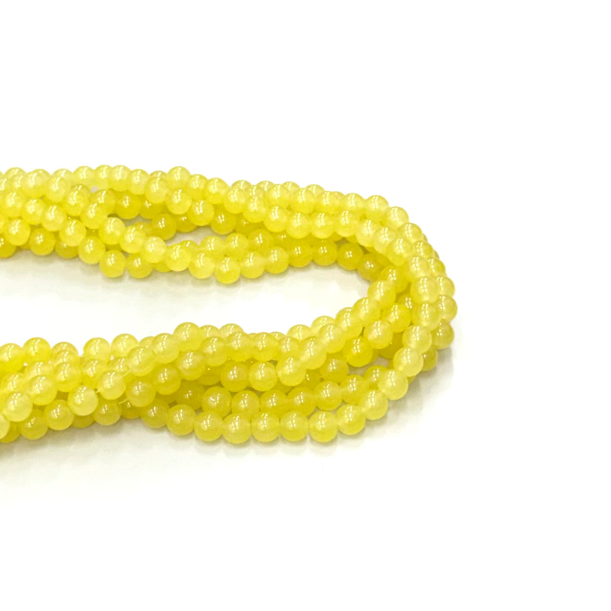 PERLA DE VIDRIO | AMARILLO PIÑA TRASLÚCIDO