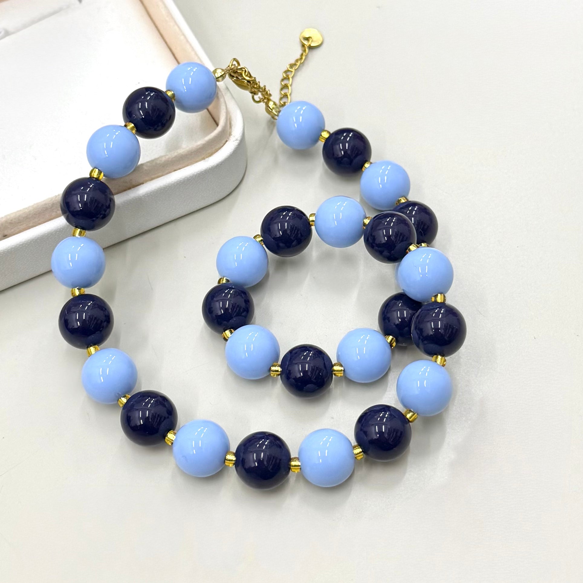 COLLAR MAXI | MIX AZUL Y LAVANDA CLARO | LUNAM