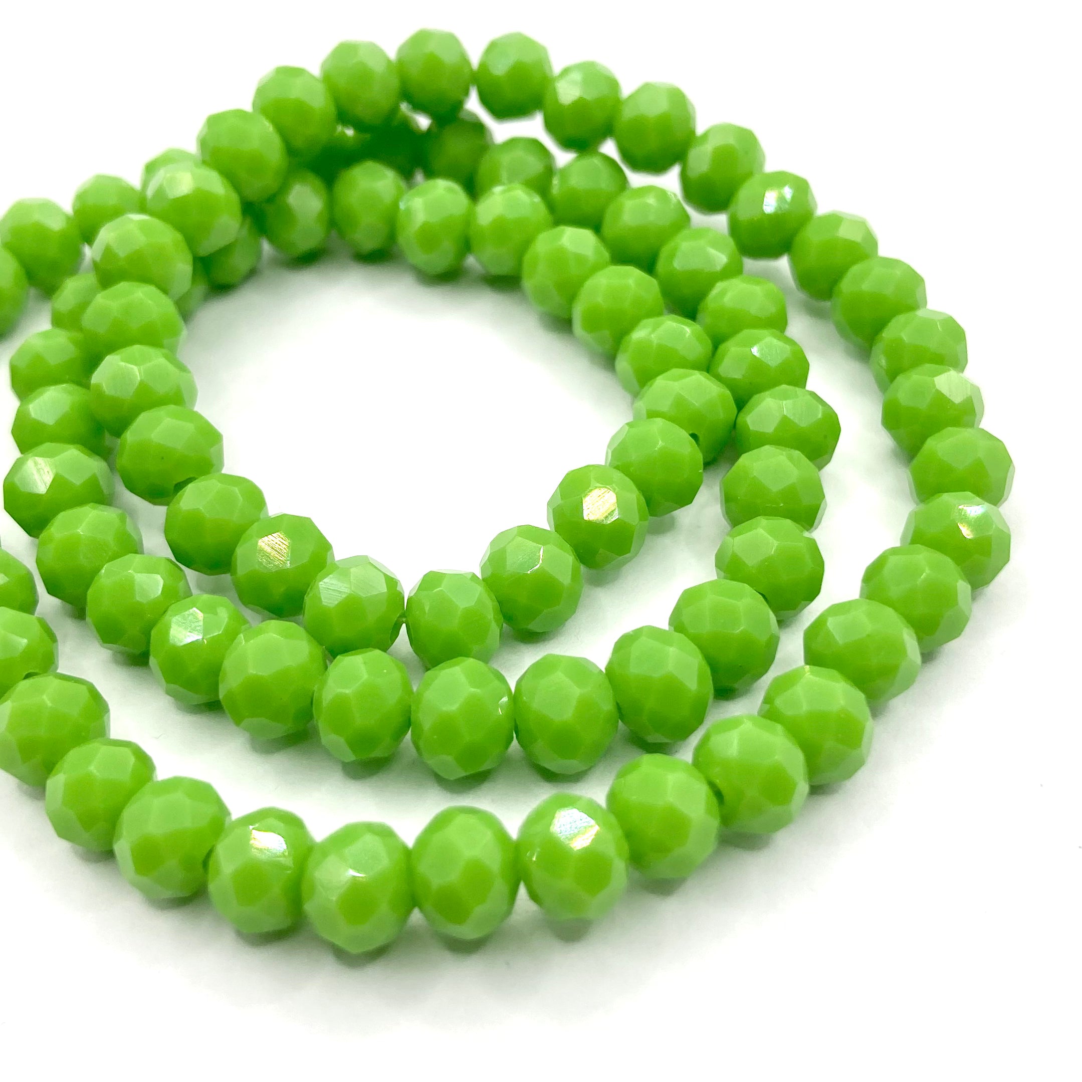 Cristal chato | 6 mm | Matte Verde Manzana