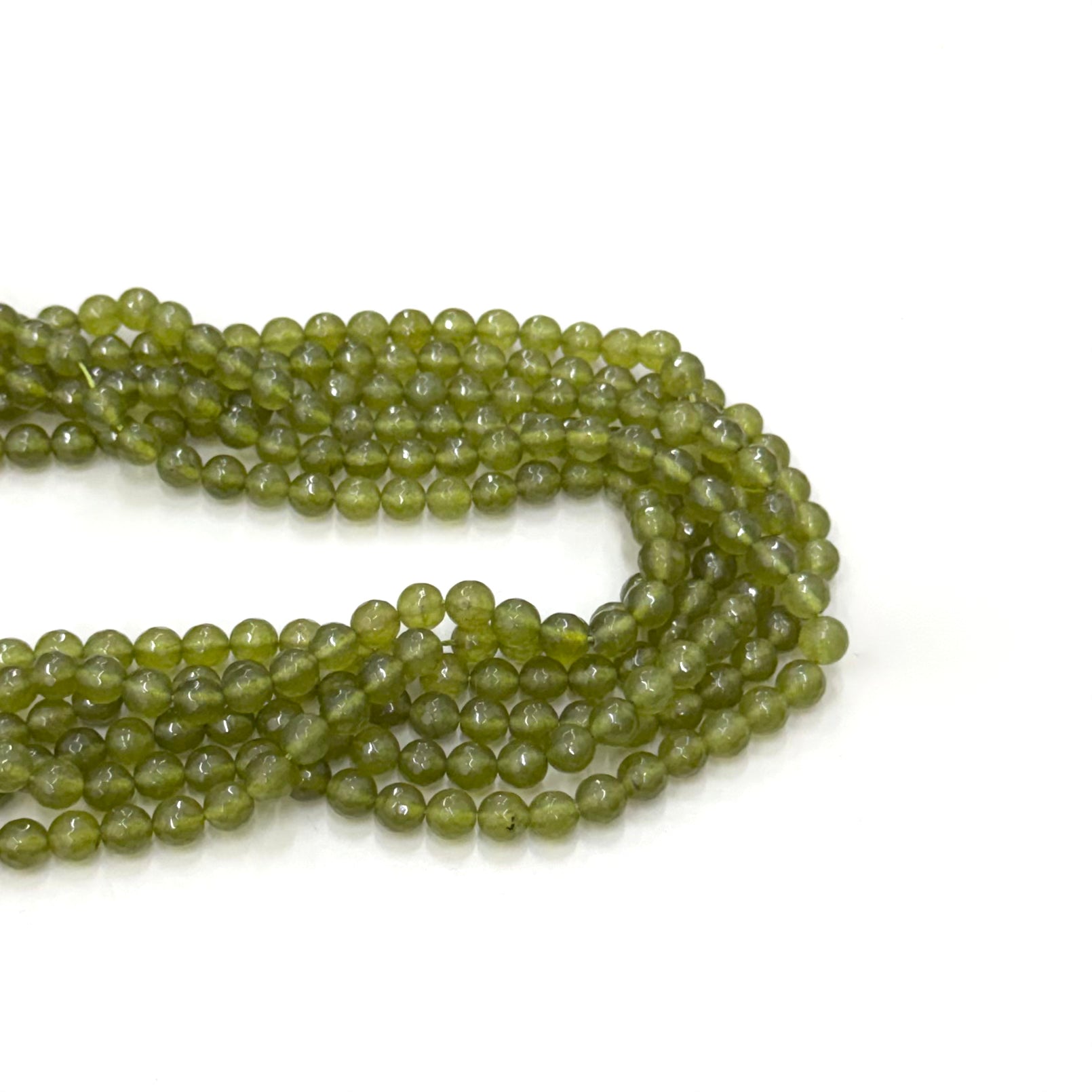 AGATA FACETADA | 8MM | VERDE OLIVA TRASLUCIDO