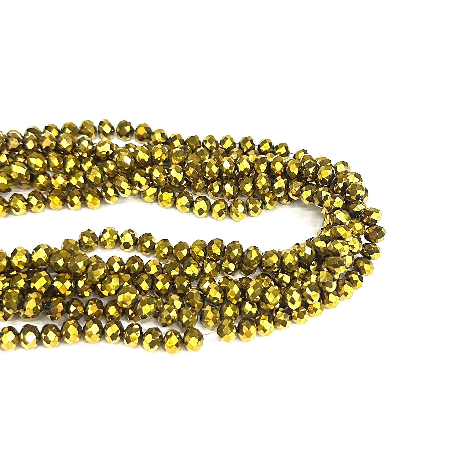 CRISTAL CHATO | 8 MM | METAL DORADO