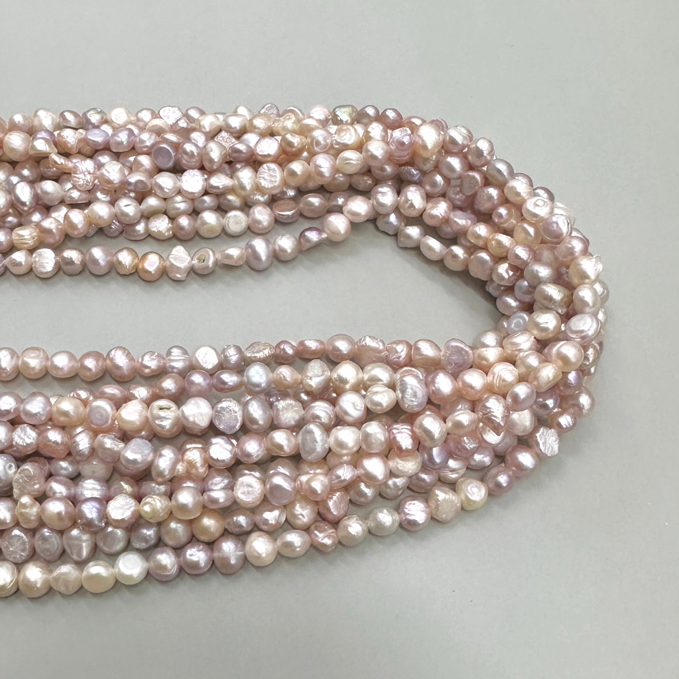 PERLA DE RÍO IRREGULAR APLANADA MIX COLOR PASTEL | 6MM