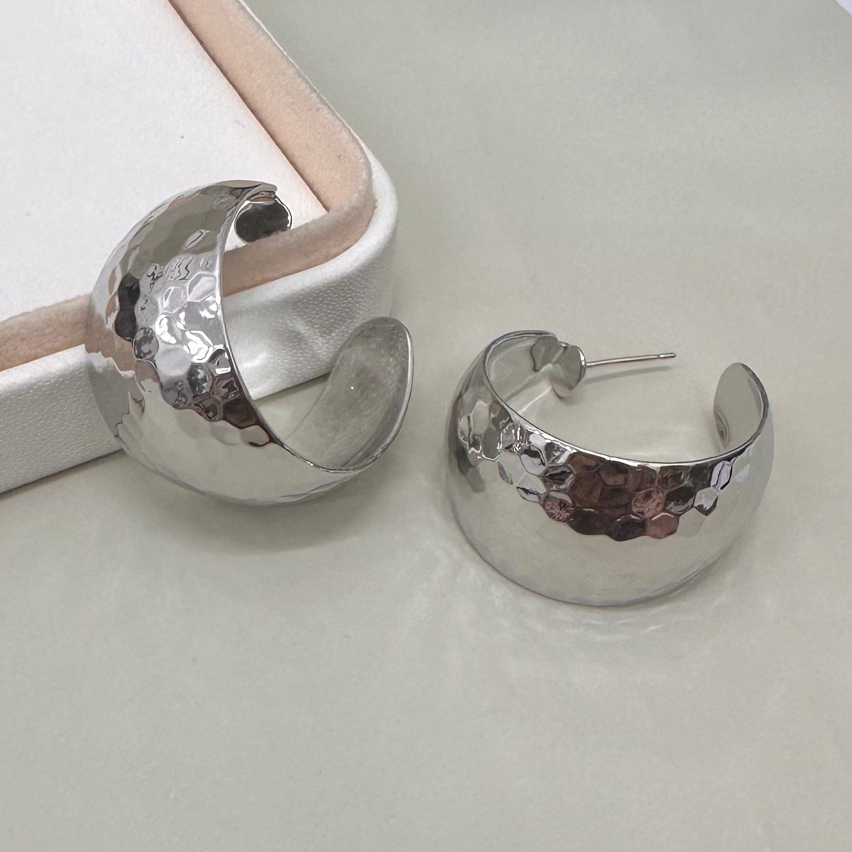 AROS BAÑO DE ORO | ARGOLLAS FACETADAS | 30MM X 20MM