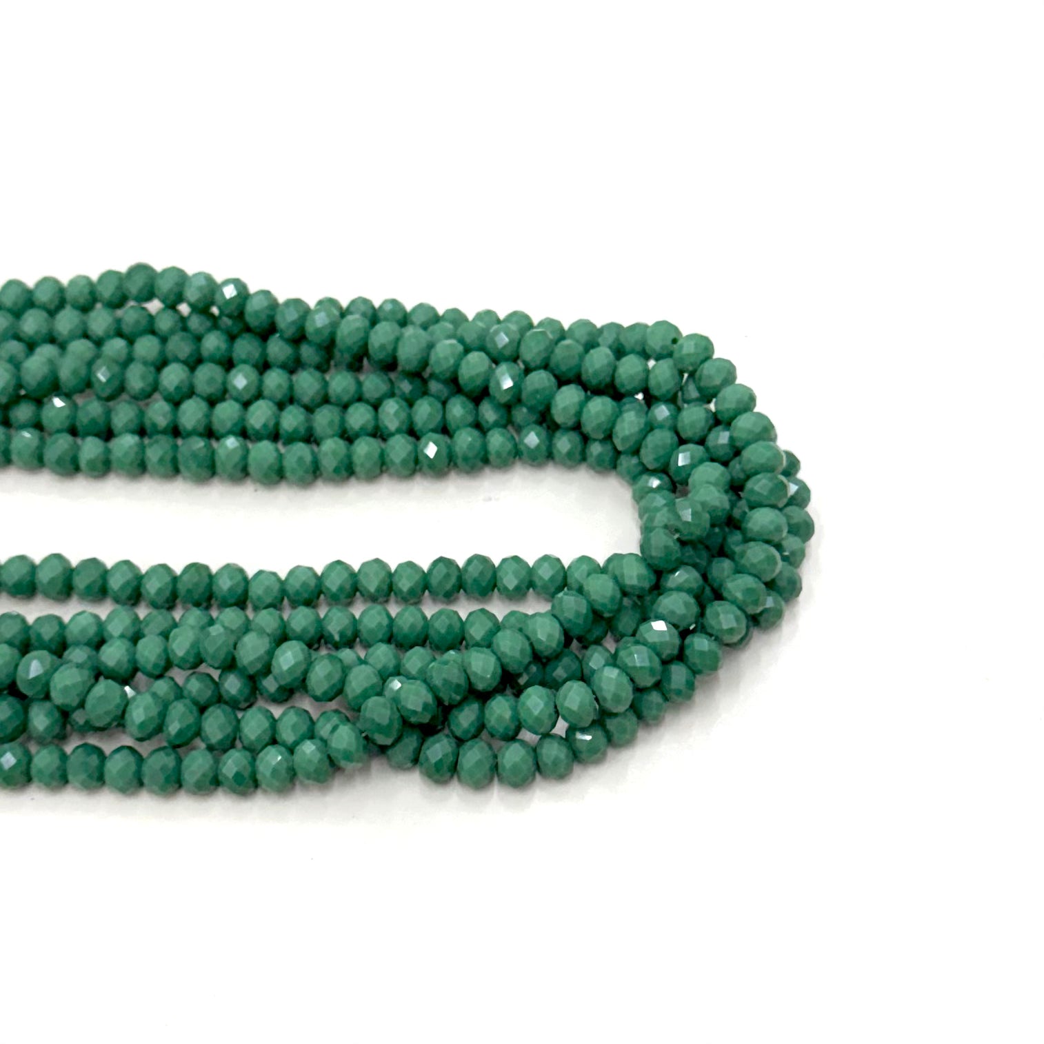 Cristal chato | 8 mm | Matte Verde Pasto