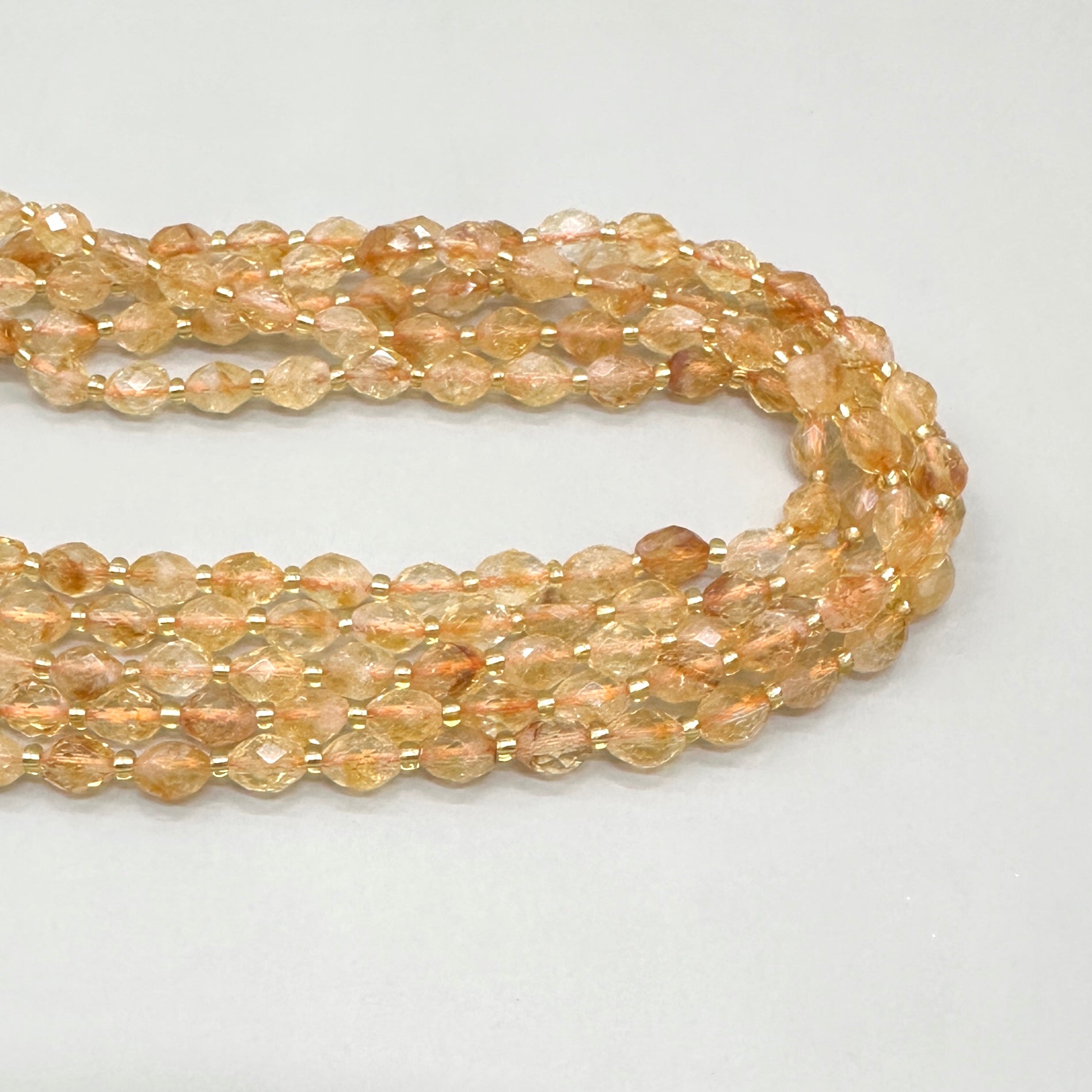 PIEDRA OVALADA FACETADA | CITRINO