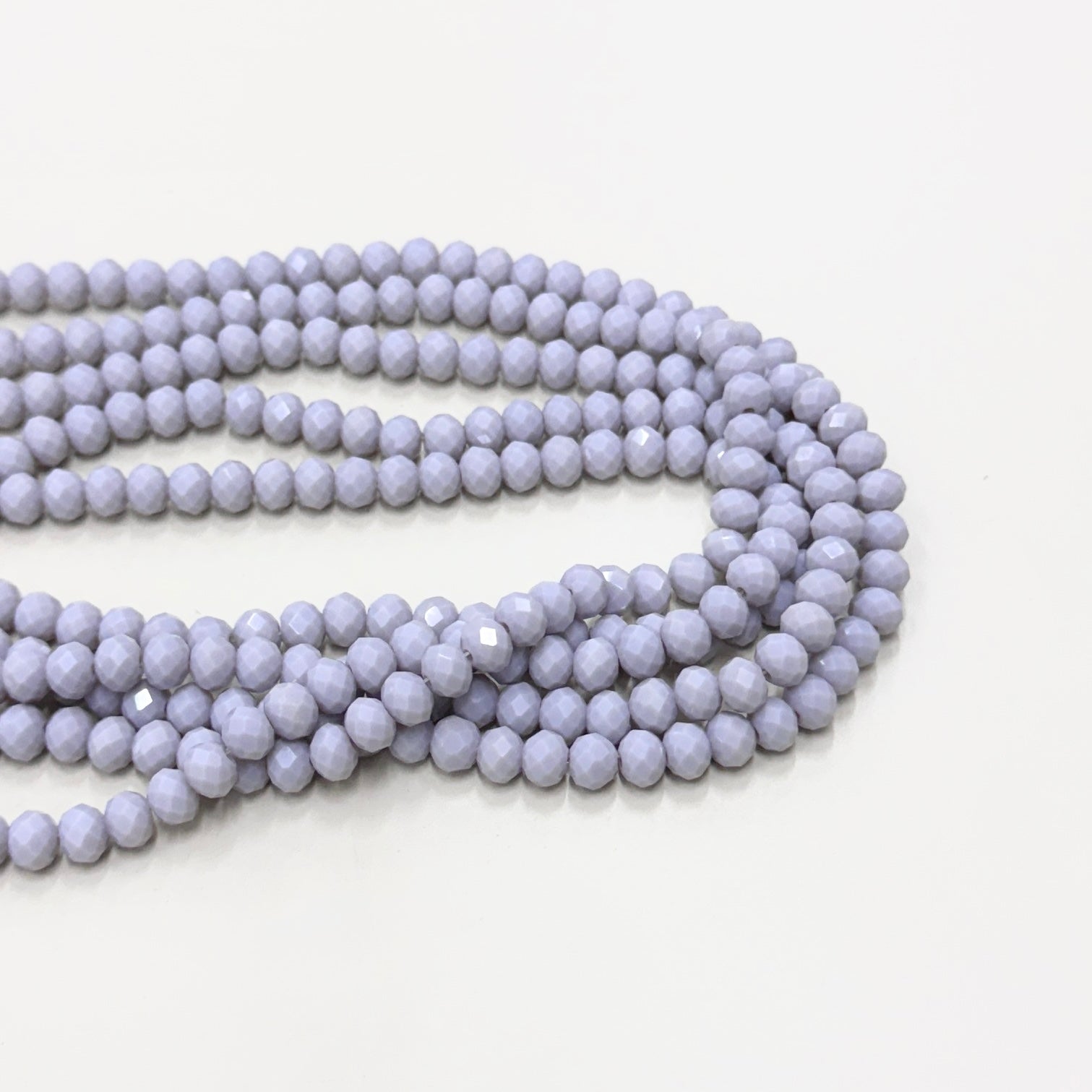 Cristal chato | 6 mm | Matte Gris Malva