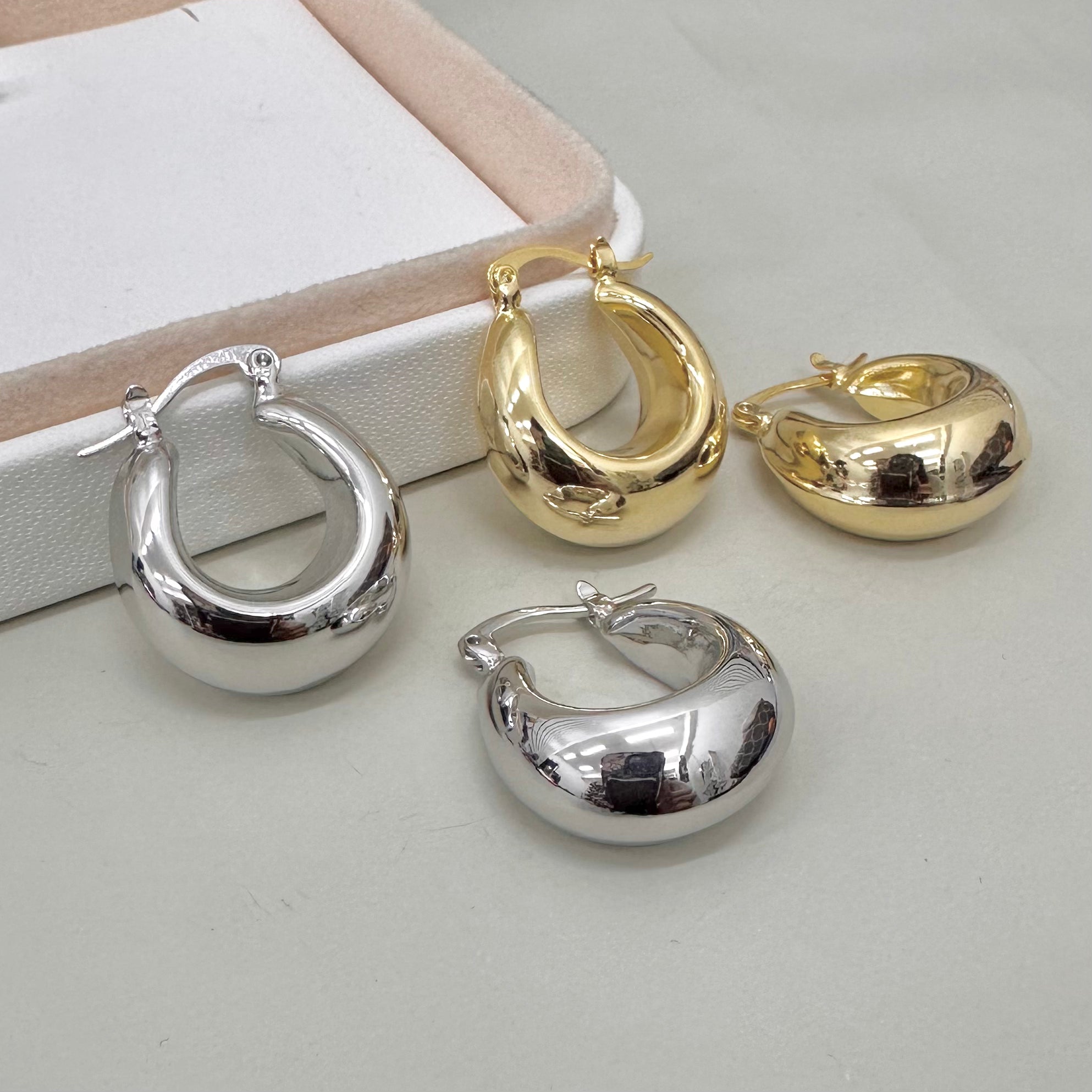 AROS BAÑO DE ORO | ARGOLLAS | 27MM X 12MM