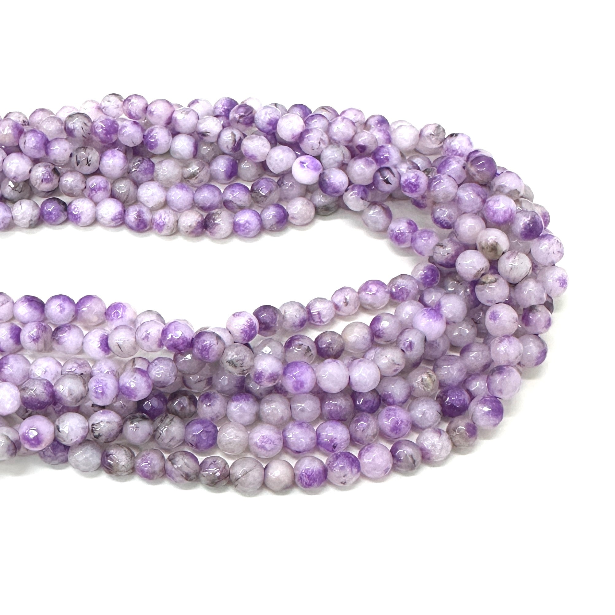 AGATA FACETADA | 6MM | LILA MORADO MATIZADO