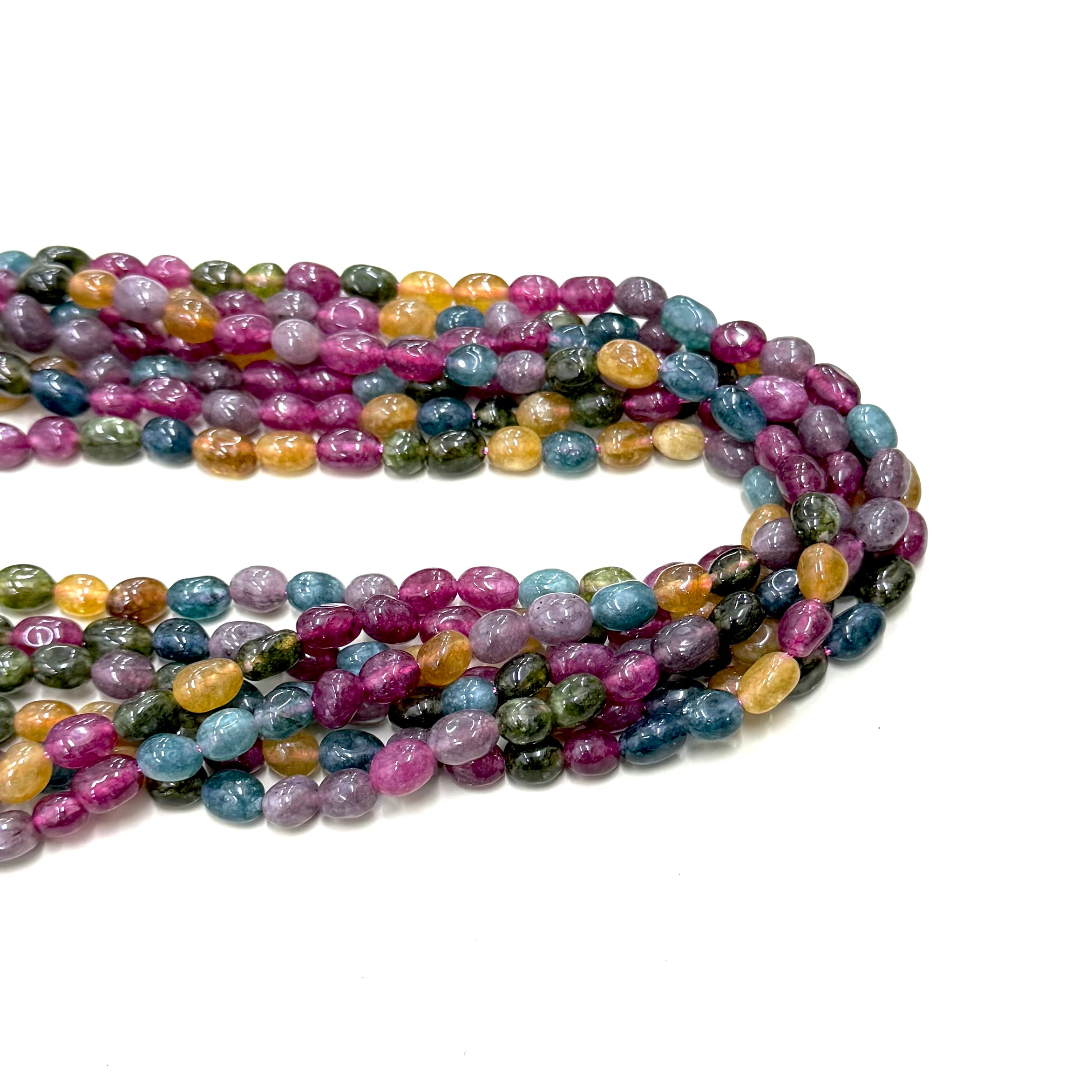 PIEDRA OVALADA LISA | JADE TURMALINA