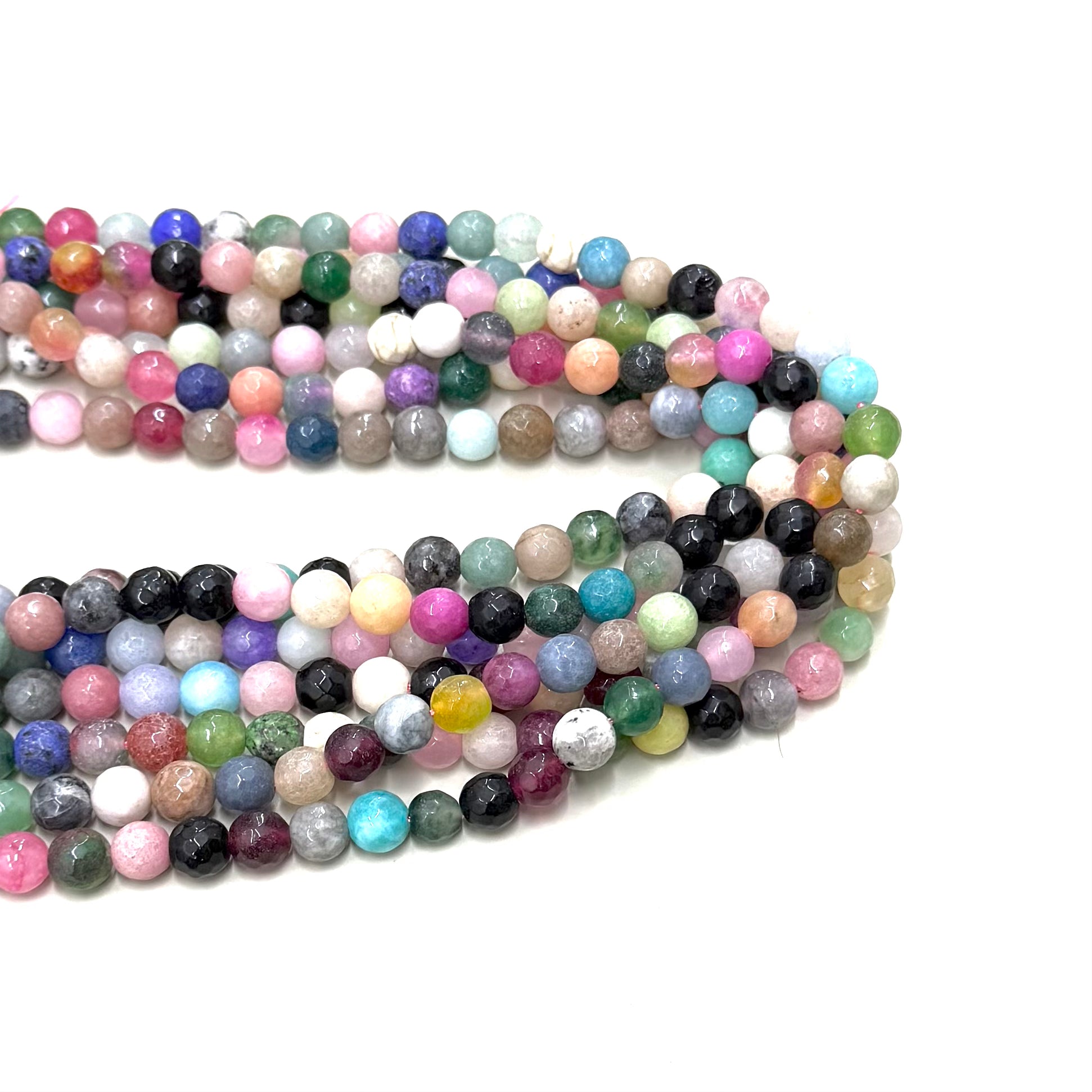 Agata Facetada | MIX AMARILLO ROSA Y VERDE MATIZADOS