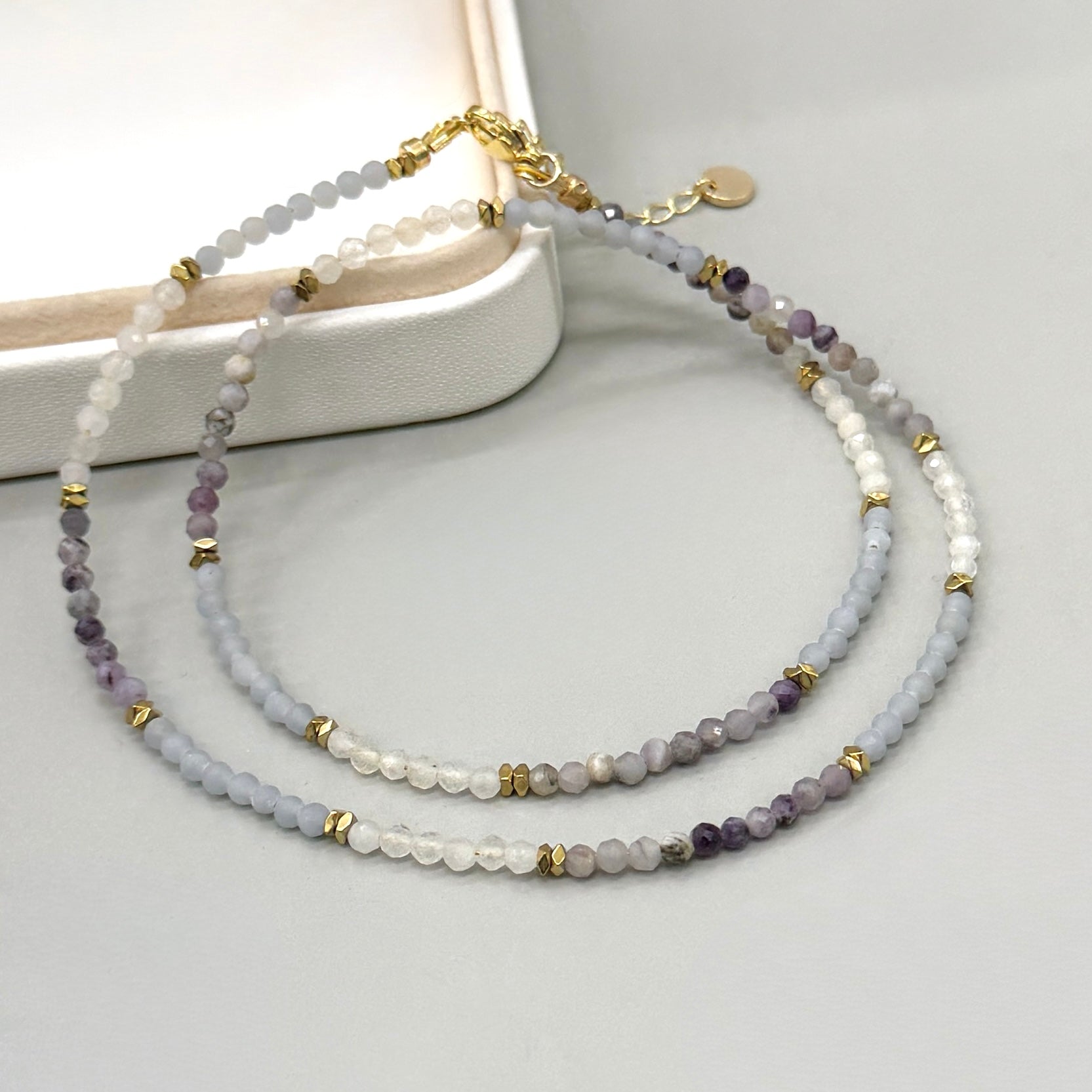 COLLAR | MIX PIEDRAS | AGUAMARINA, AMATISTA Y CUARZO CRISTAL