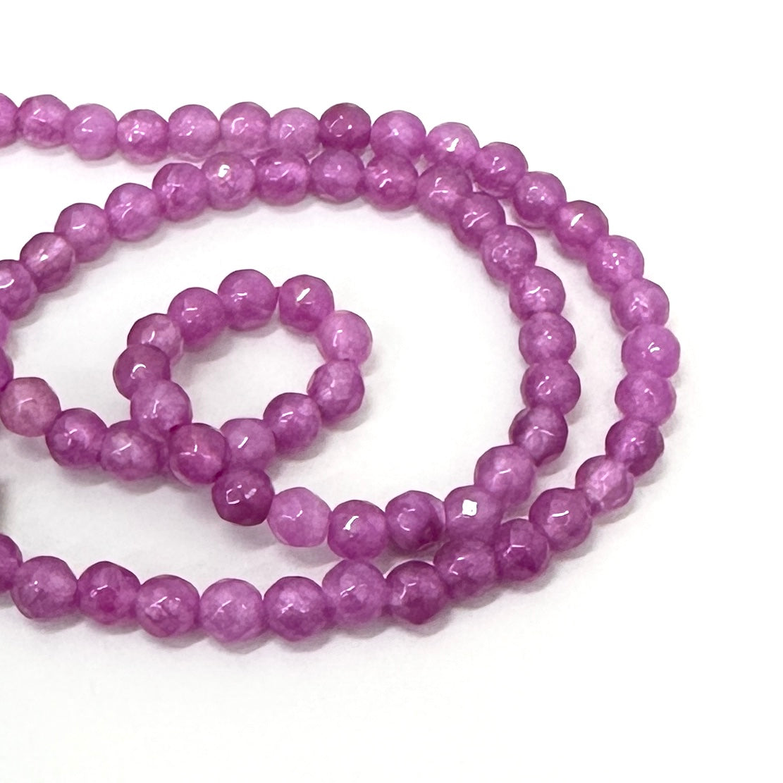 Agata Facetada | 4mm | Fucsia