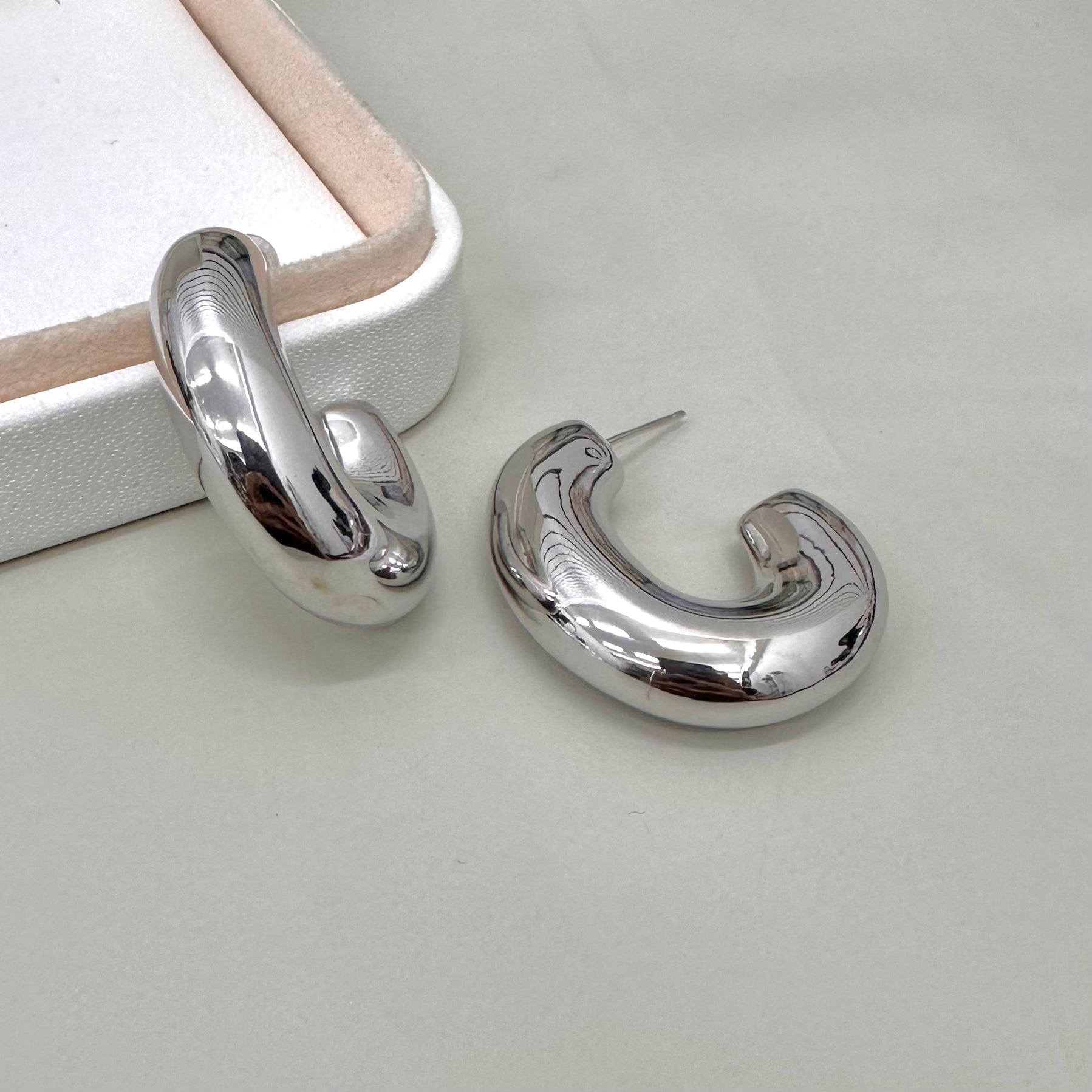 AROS BAÑO DE ORO | ARGOLLAS "C" | 35MM X 30MM