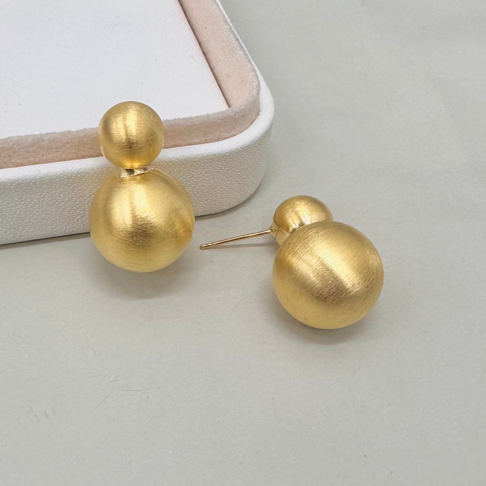 AROS BAÑO DE ORO | PERLAS | 25MM