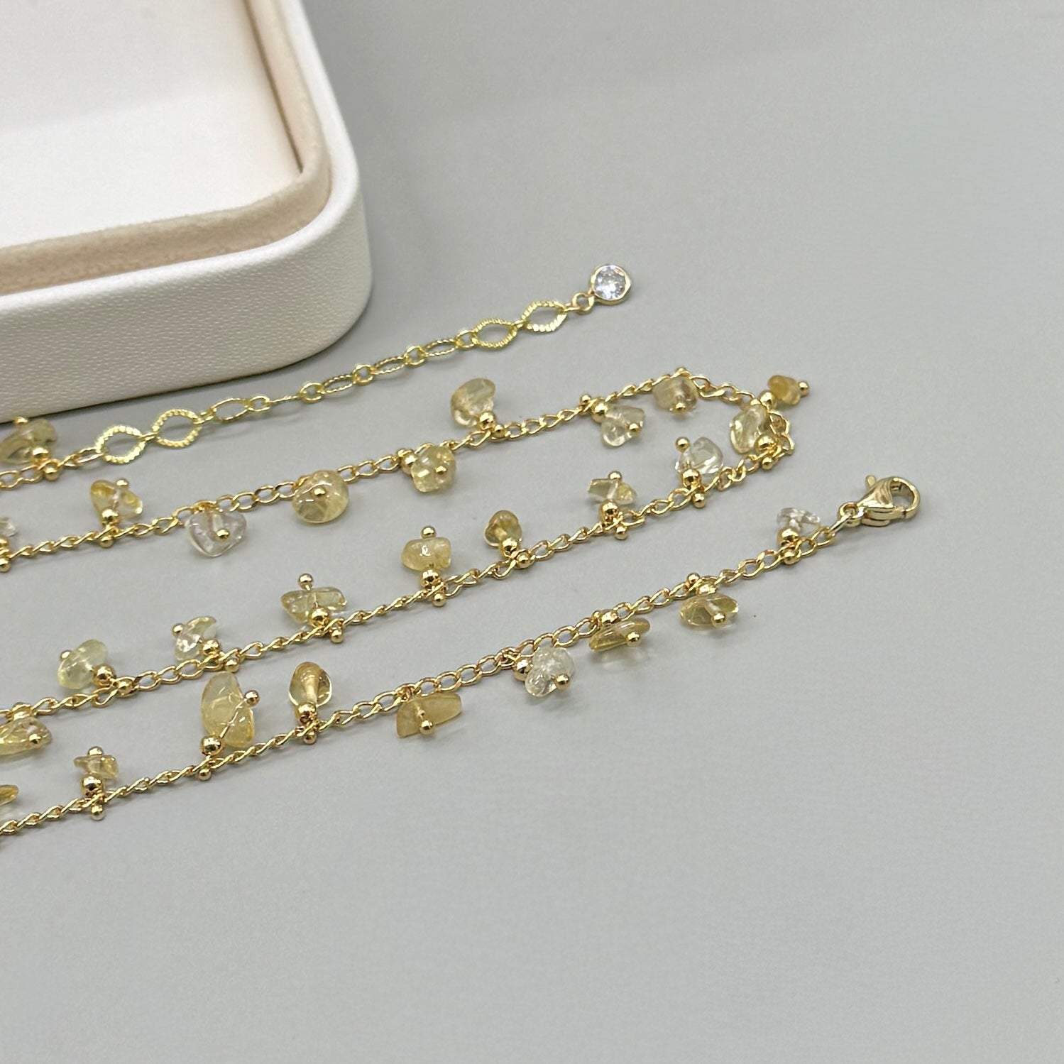 COLLAR | CADENA CON CHIP | CITRINO