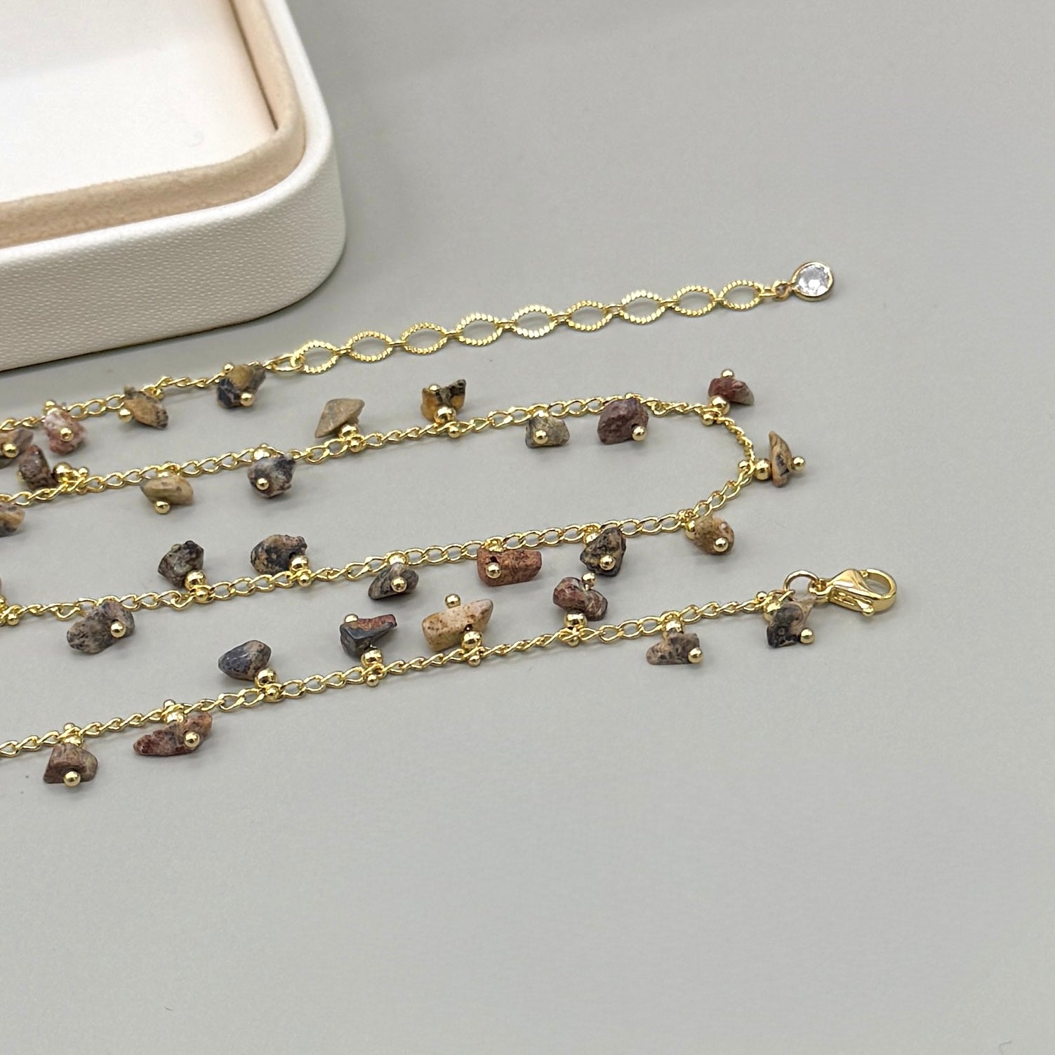 COLLAR | CADENA CON CHIP | RODONITA