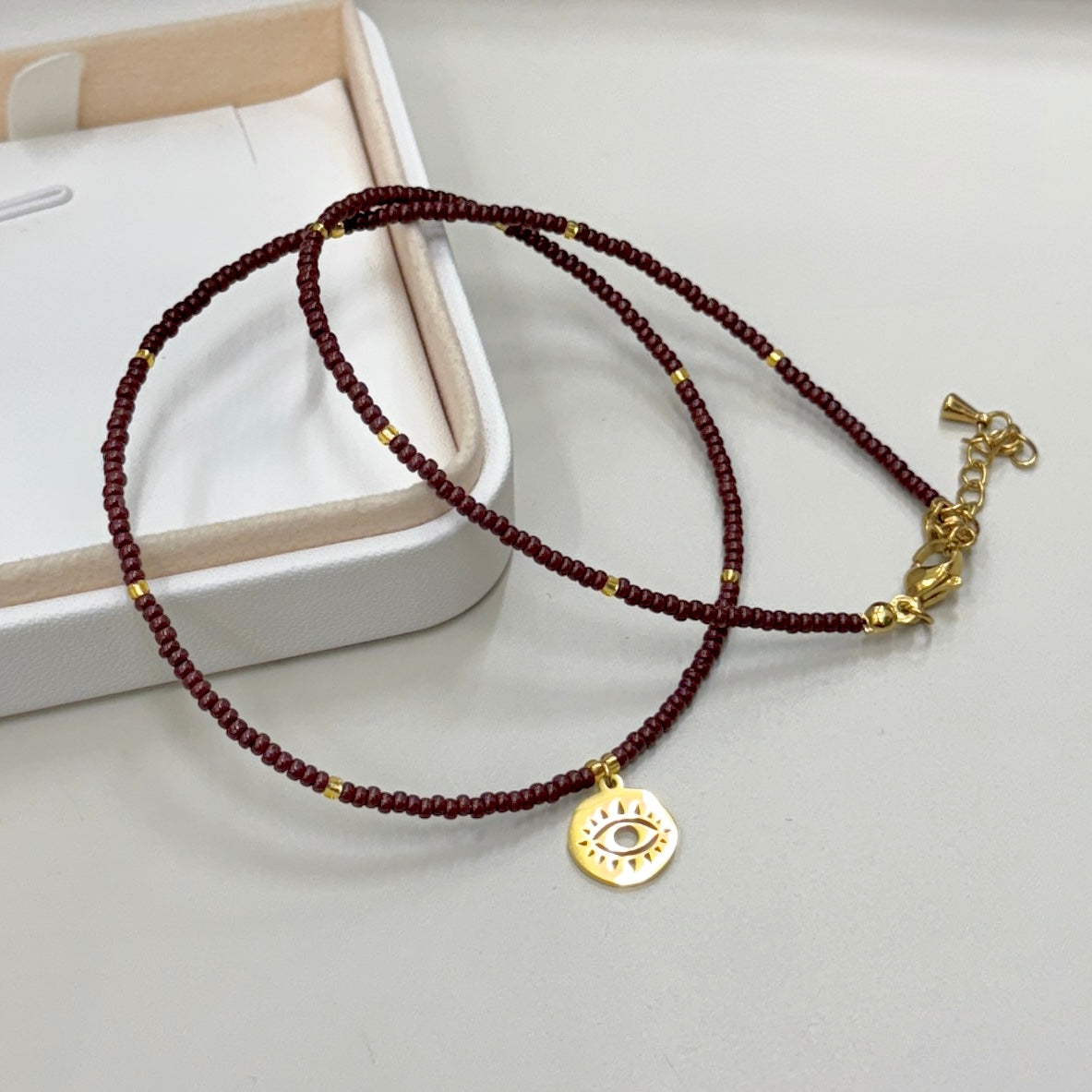 COLLAR CAFE CON OJO TURCO | LUNAM